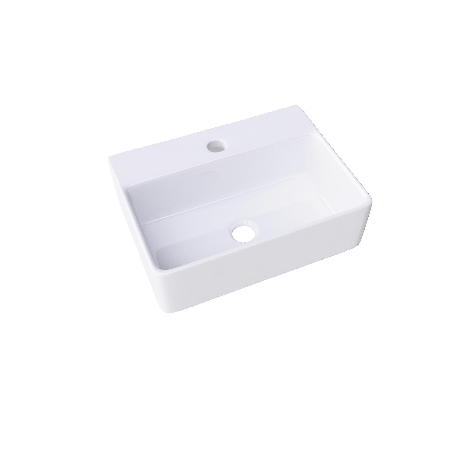 Lavabo de sobreponer cosenza brillante 40x12x9.6 cm