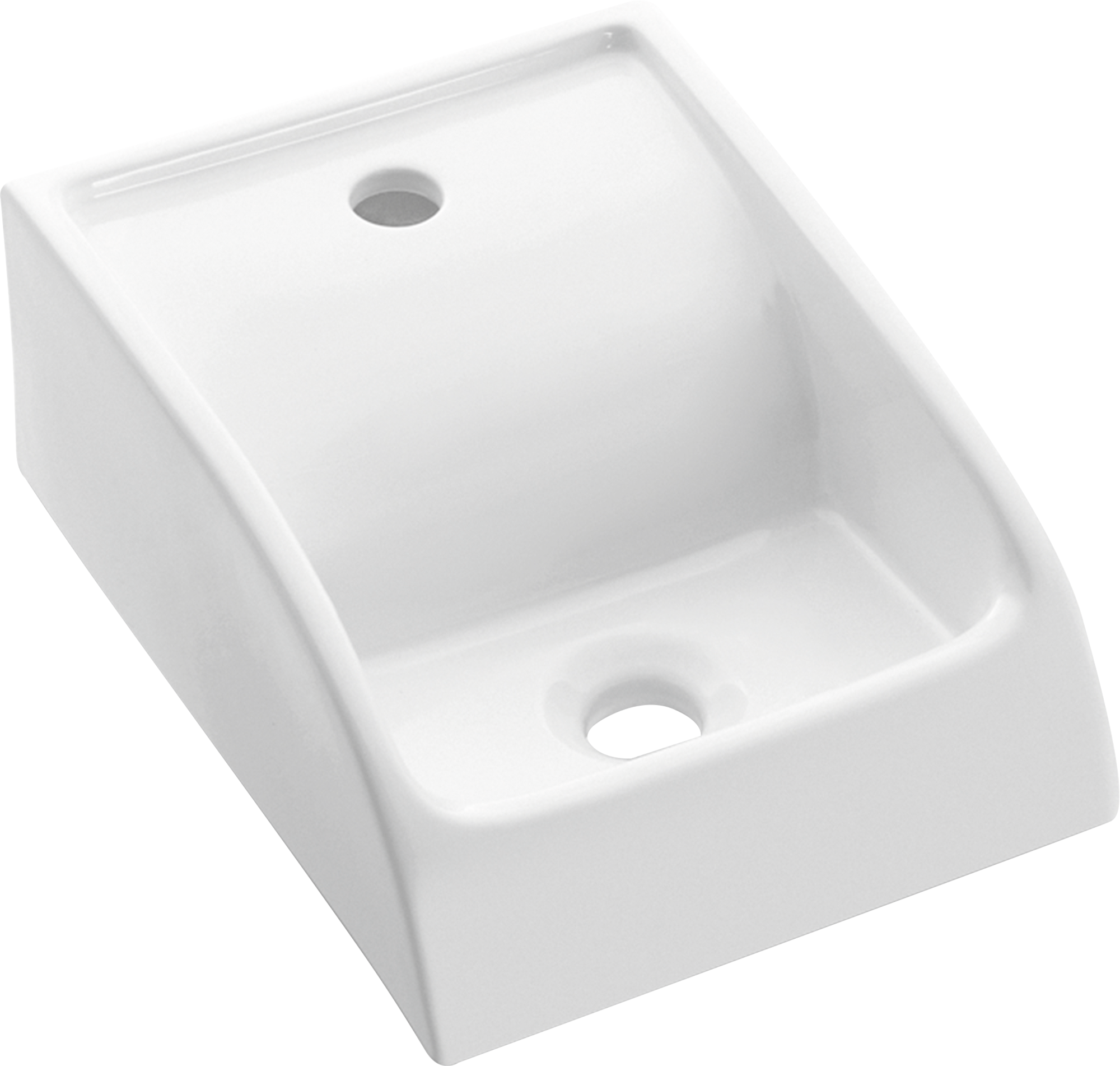 Lavabo suspendido cascade blanco brillante 30x15x40 cm