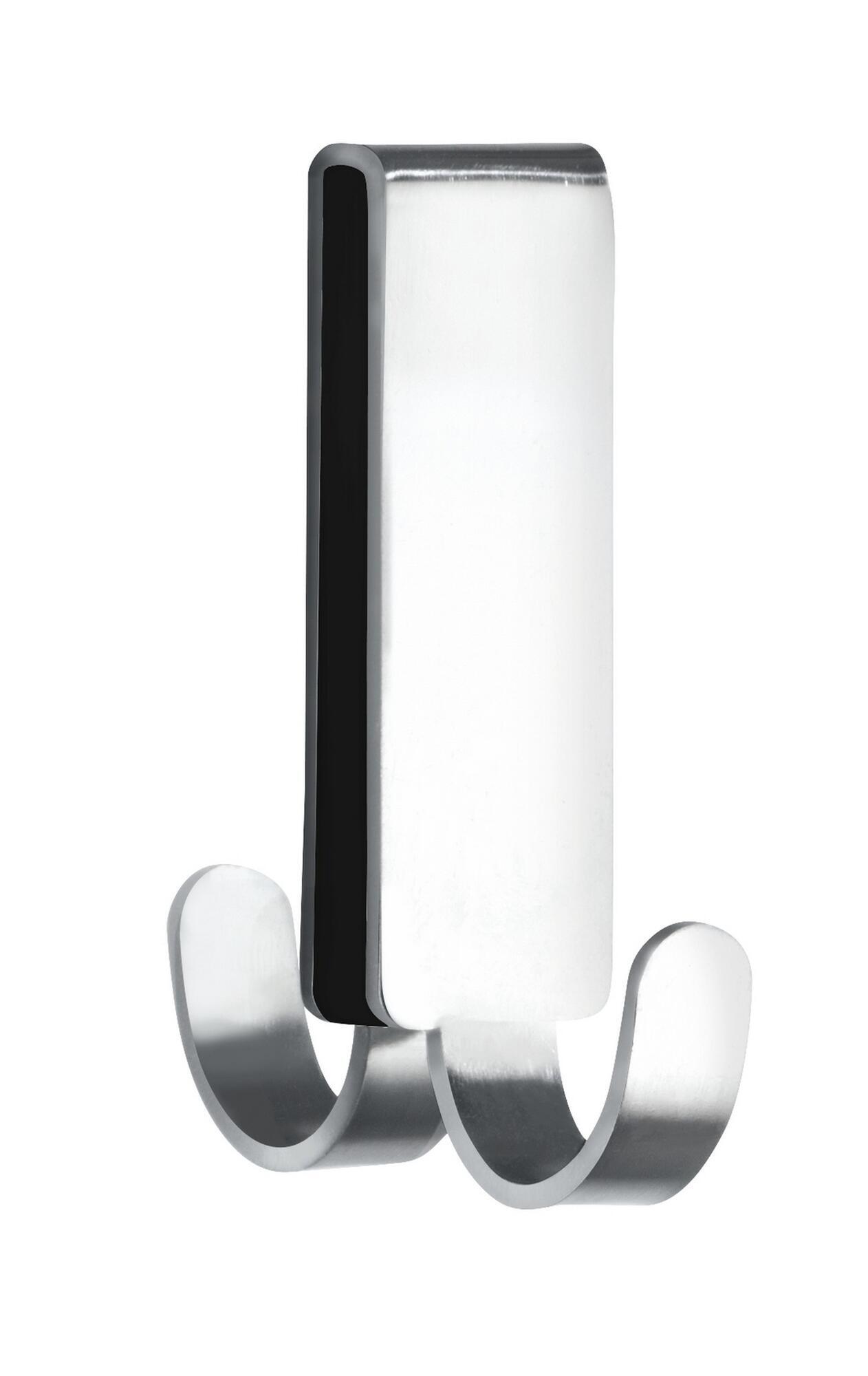 Percha baño doble vieste gris cromo