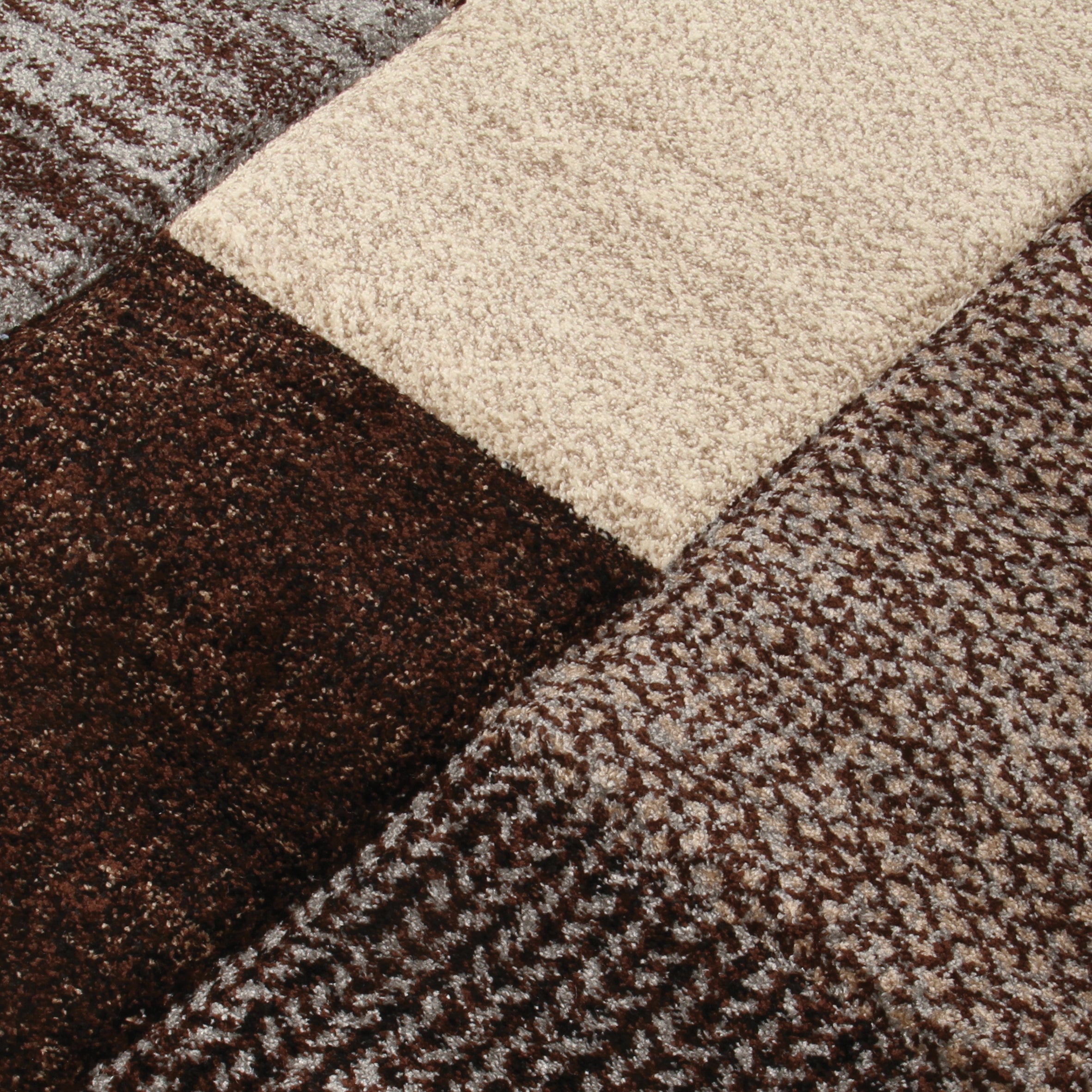 Tappeto Textures geometrico marrone, L 300 x L 200 cm - 5