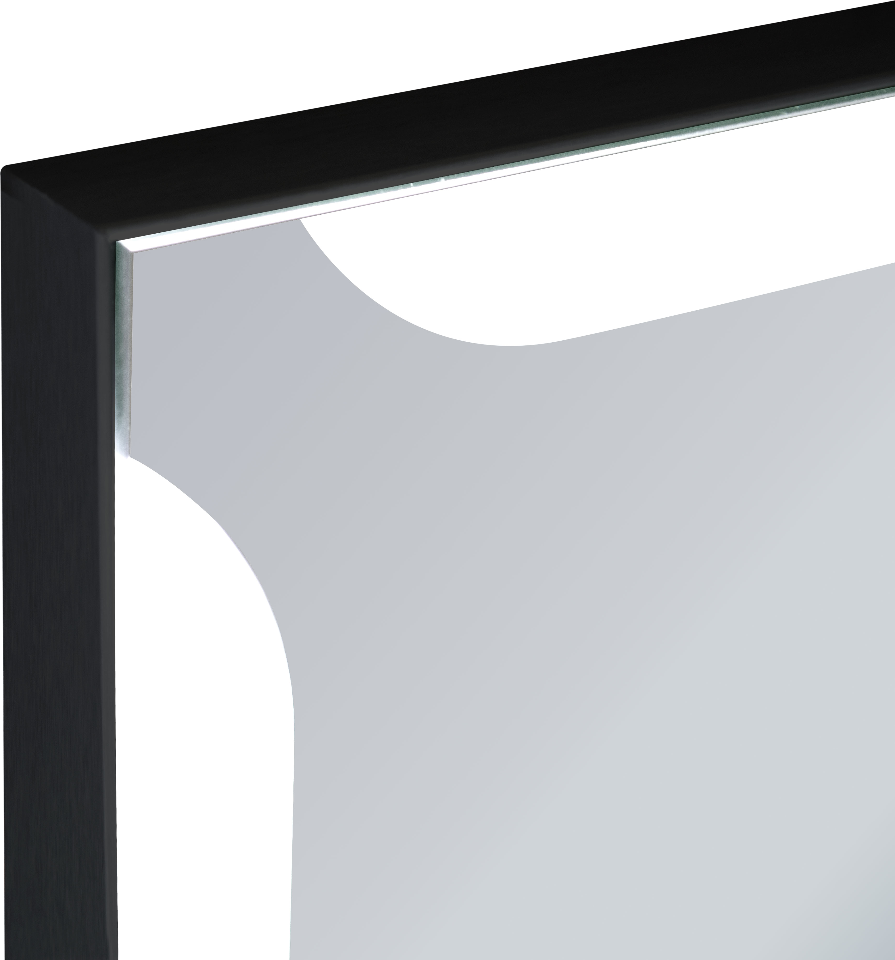 Espejo de baño con luz LED Alice negro 80x80cm - 4