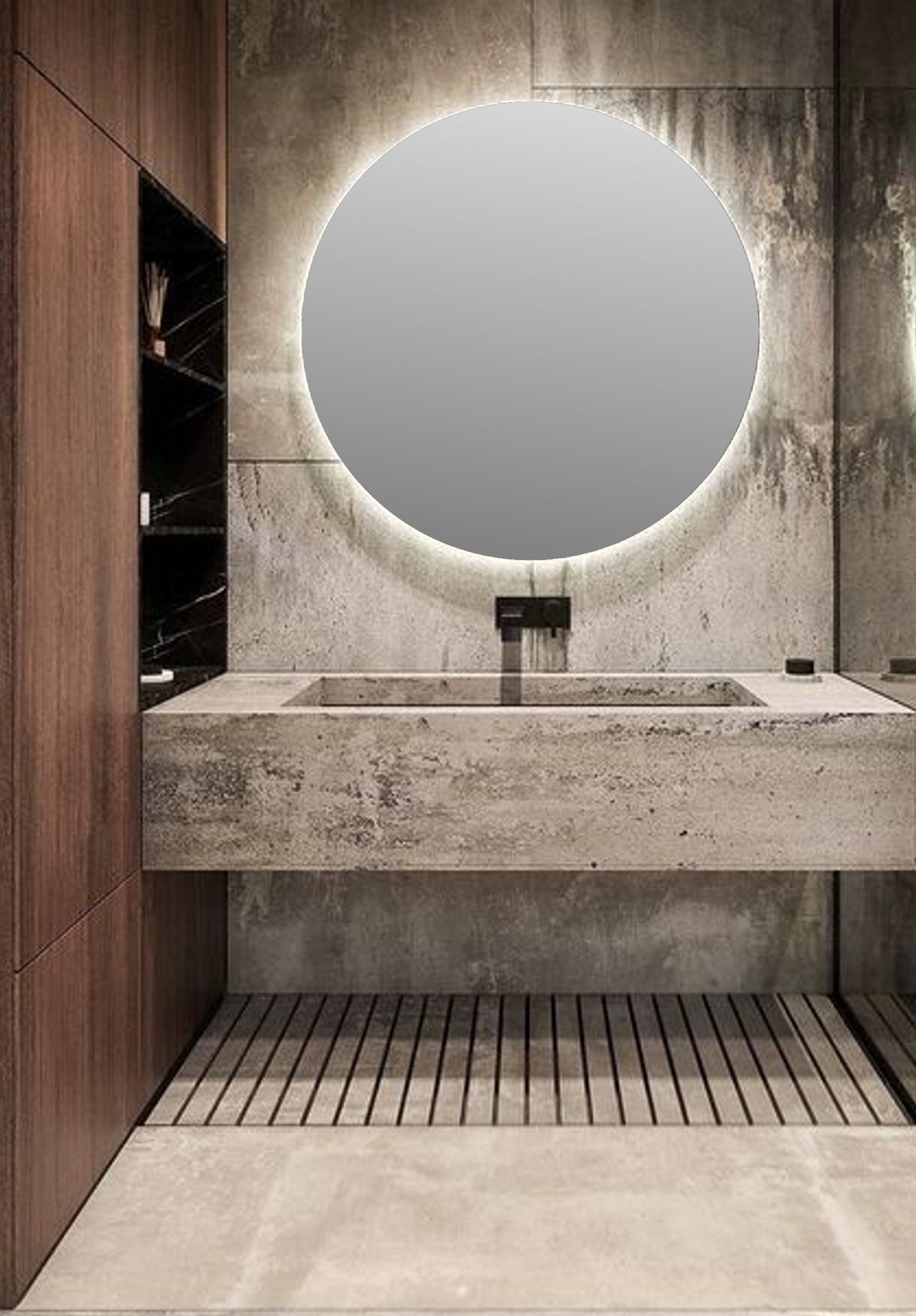 Espejo de baño con luz led teide 60x60cm