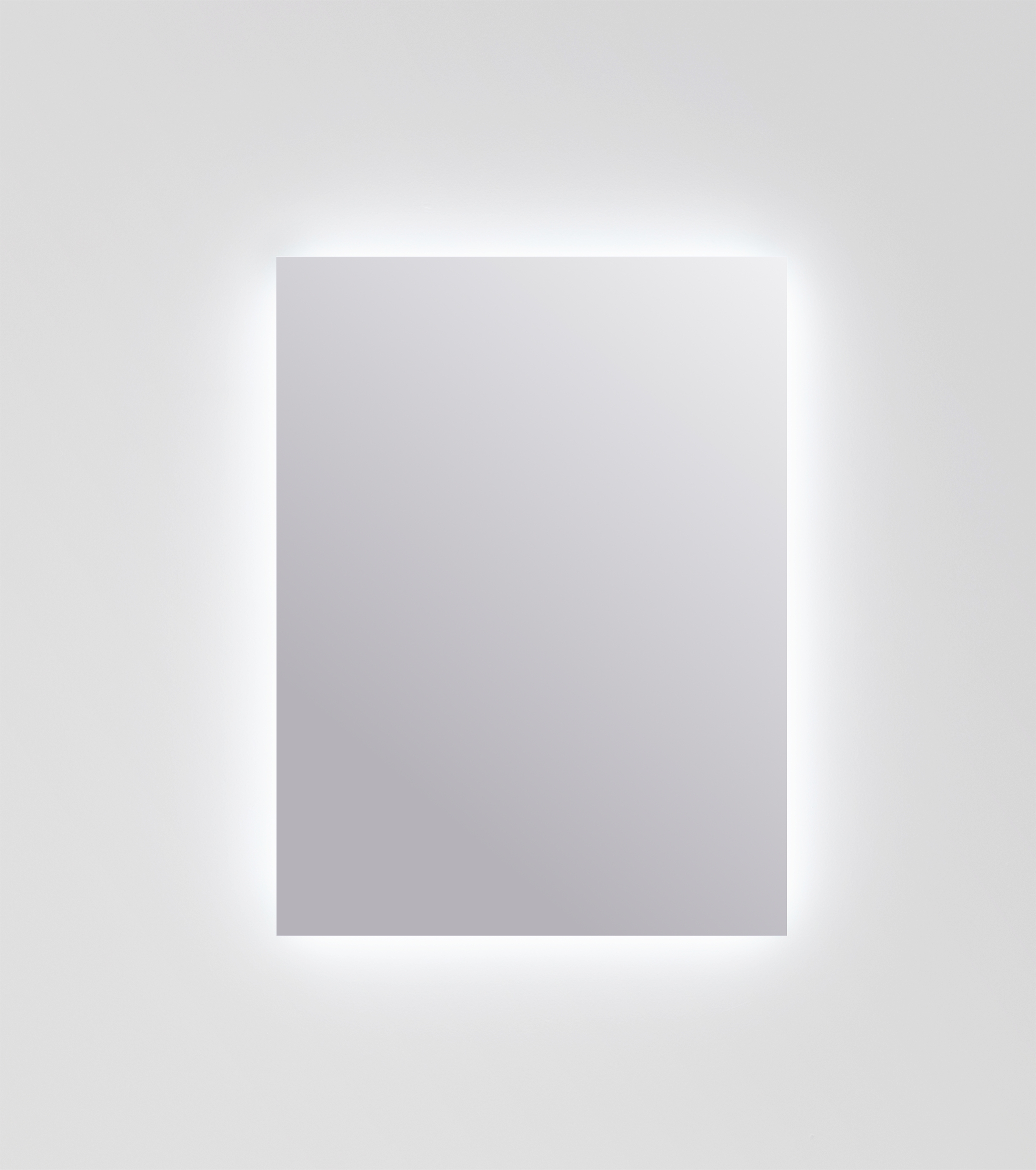 Espejo de baño con luz LED ambiente Bit gris/plata 100x80cm - 6