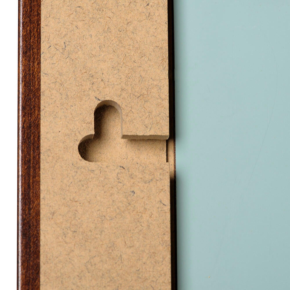 Espejo enmarcado rectangular Roma nogal oscuro  60 x80 cm - 3