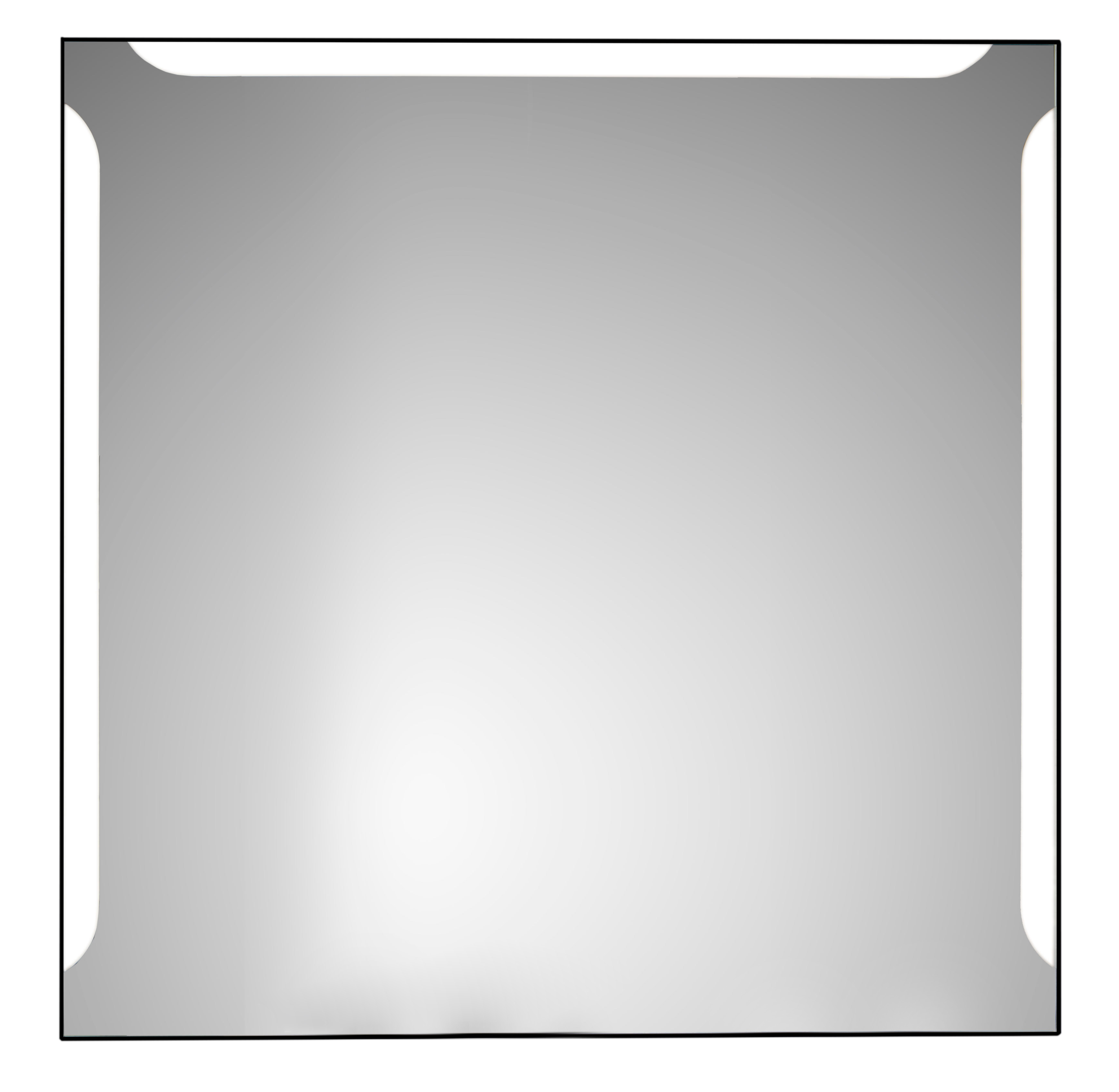 Espejo de baño con luz LED Alice negro 80x80cm - 3