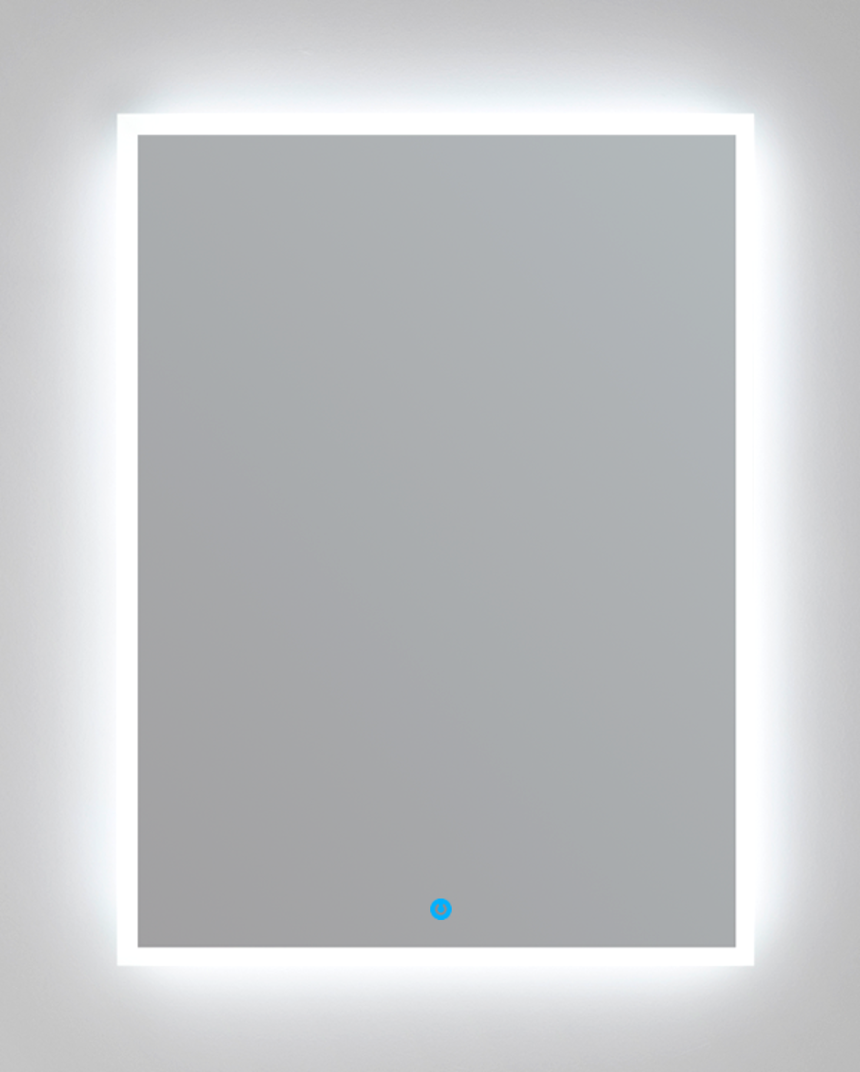 Espejo de baño con luz led ambiente cronos 80x80cm