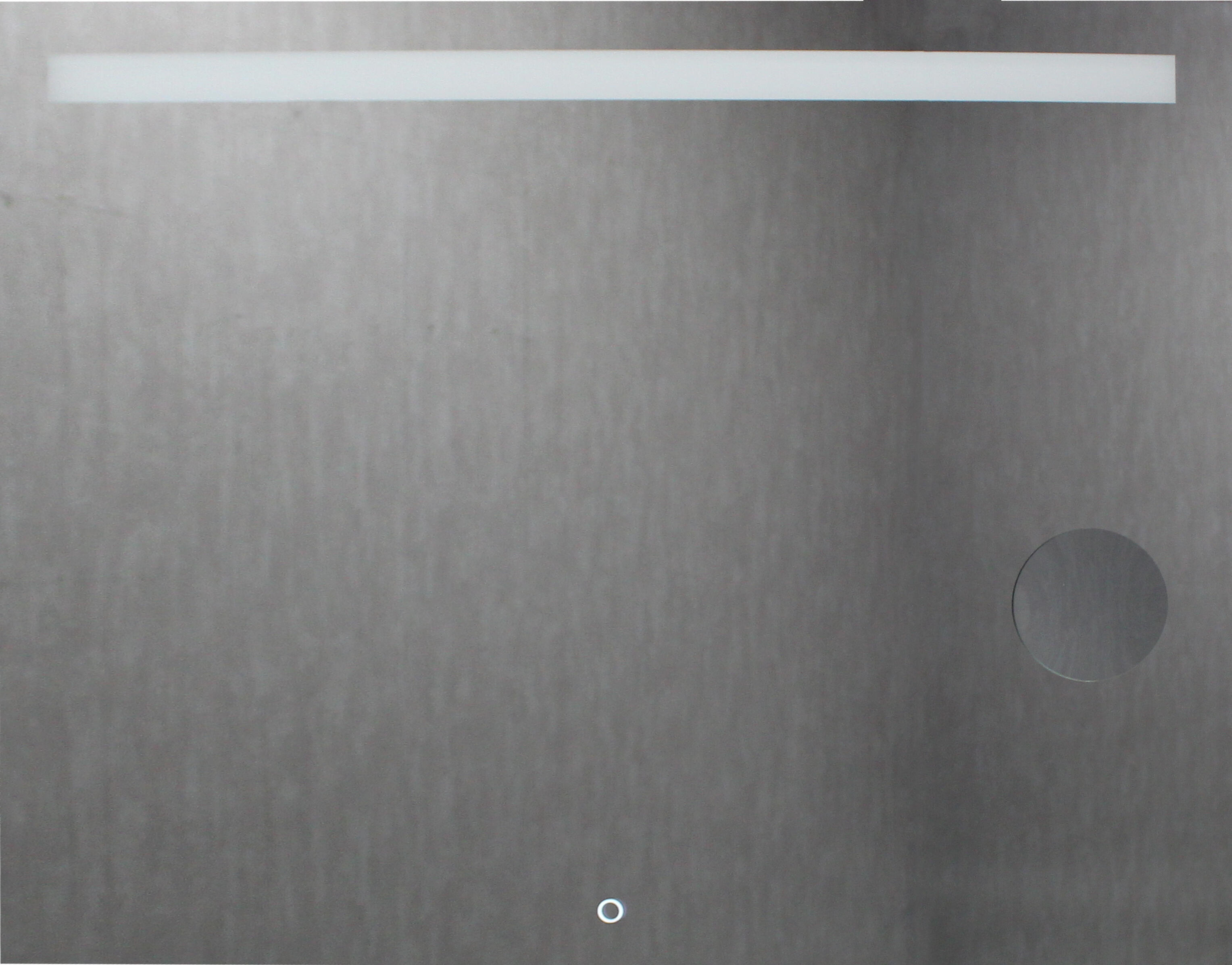 Espejo de baño con luz LED Anaya blanco con antivaho, táctil 80x80cm - 4