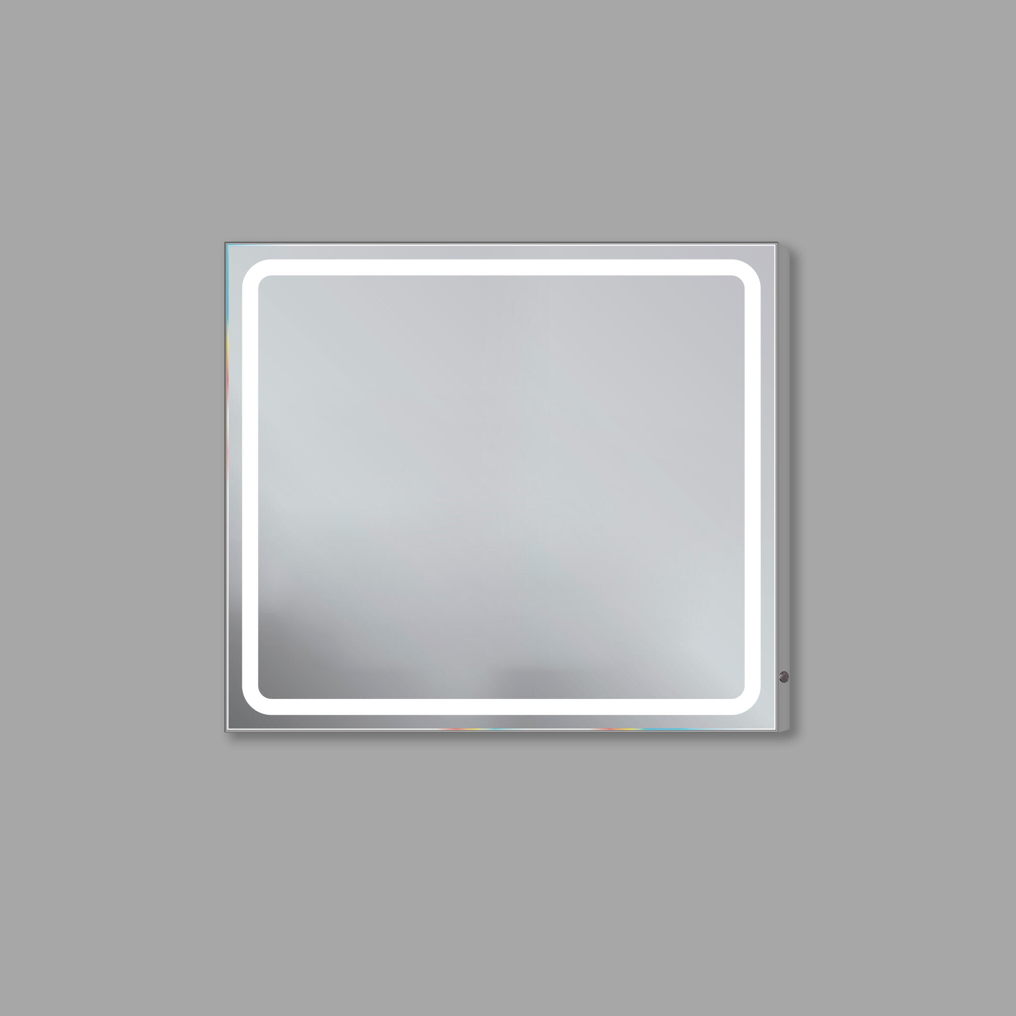 Espejo de baño con luz LED  Emin  con antivaho, sensor, táctil,  80x80cm - 6