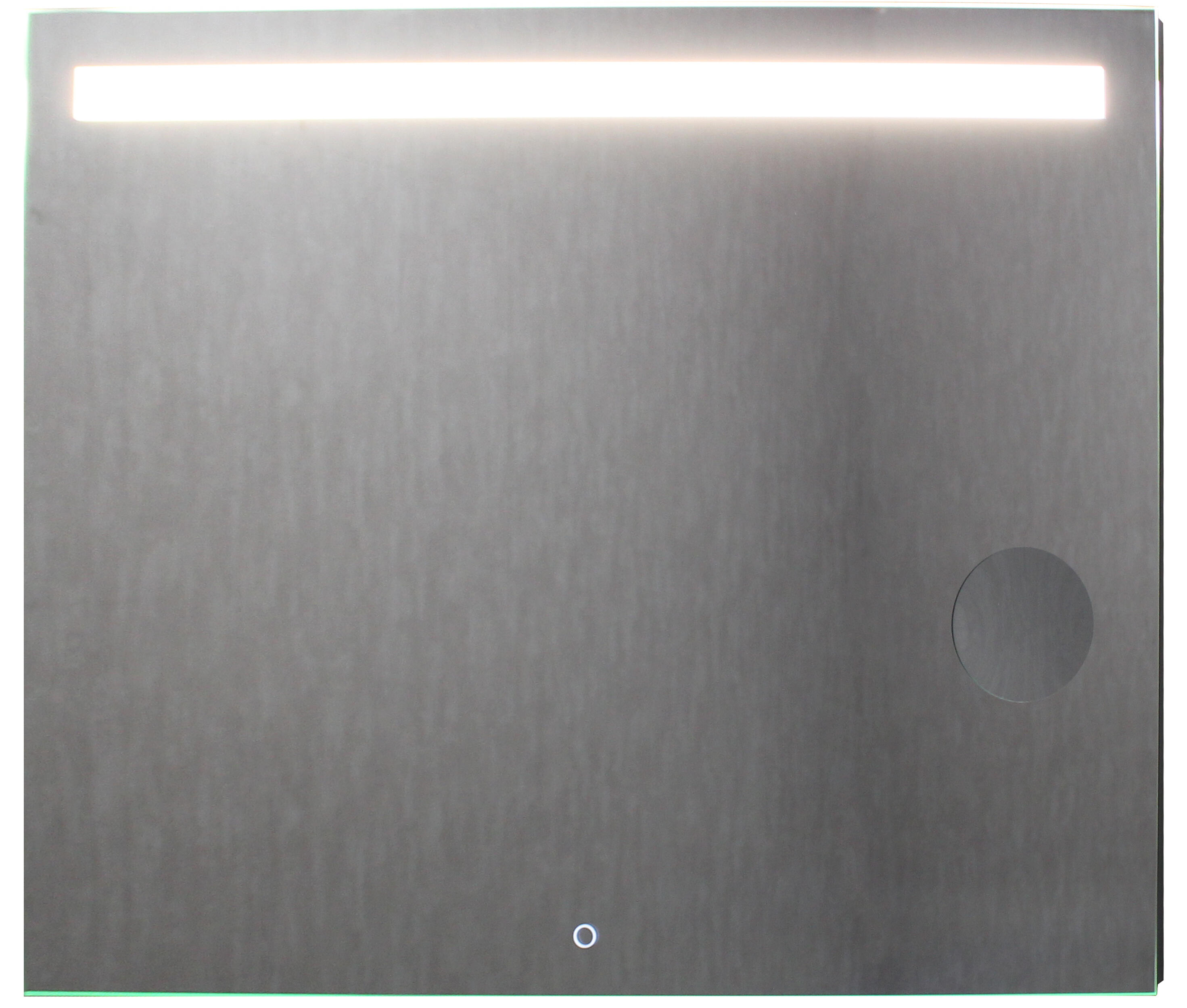 Espejo de baño con luz LED Anaya blanco con antivaho, táctil 80x80cm - 2