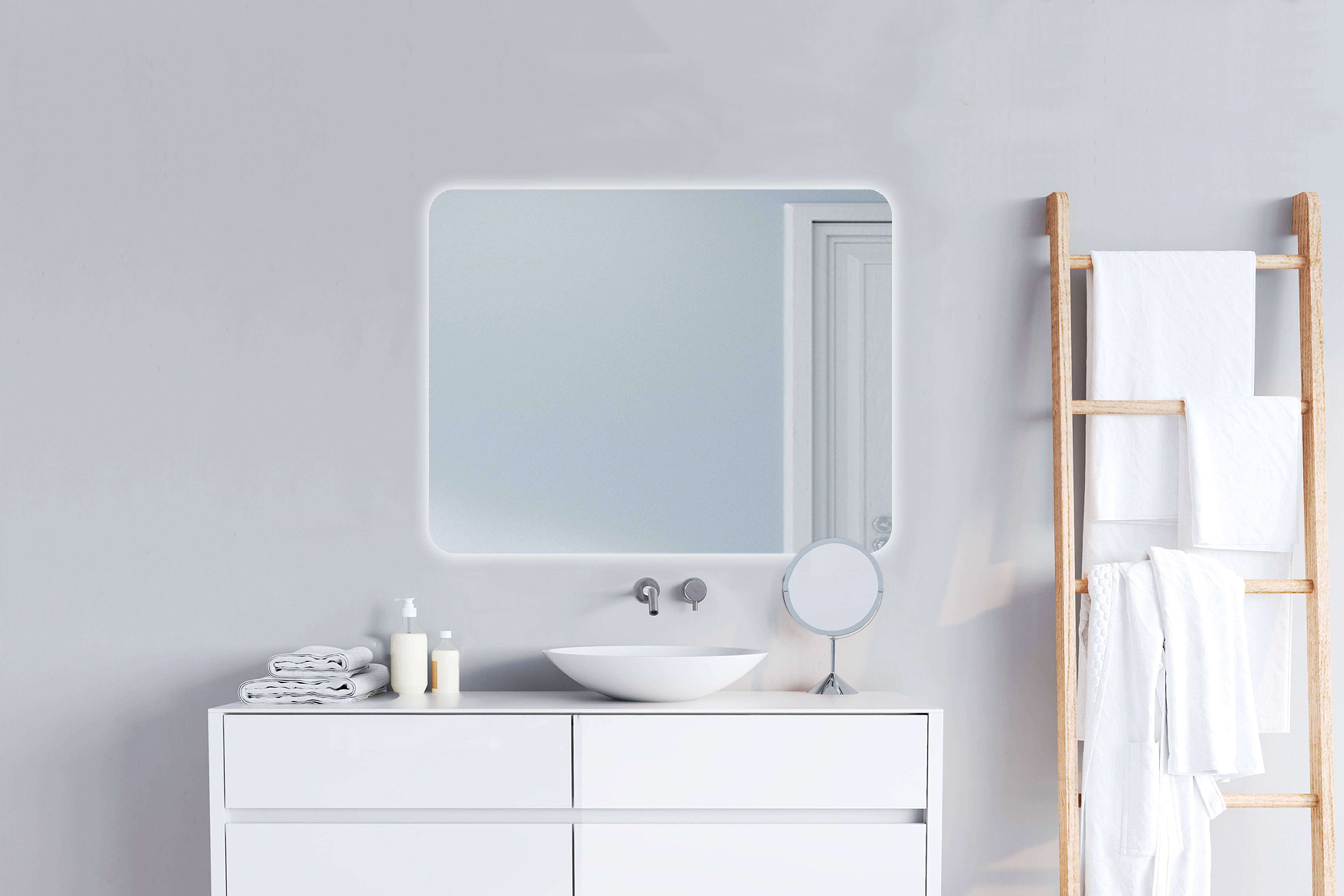 Espejo de baño con luz LED funcional Zania incoloro 100x40cm - 2