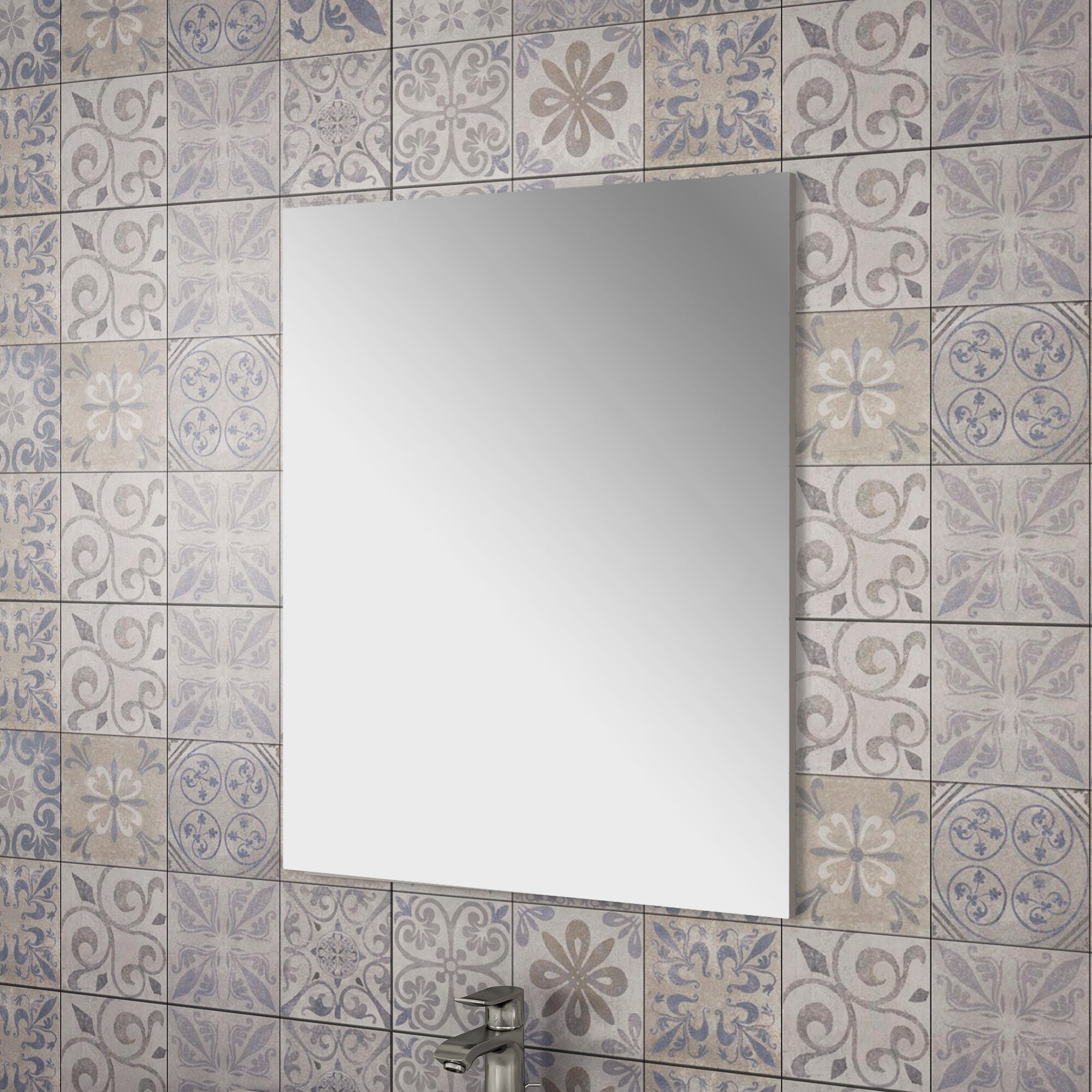 Espejo sin moldura rectangular Lain 80x70 cm - 2