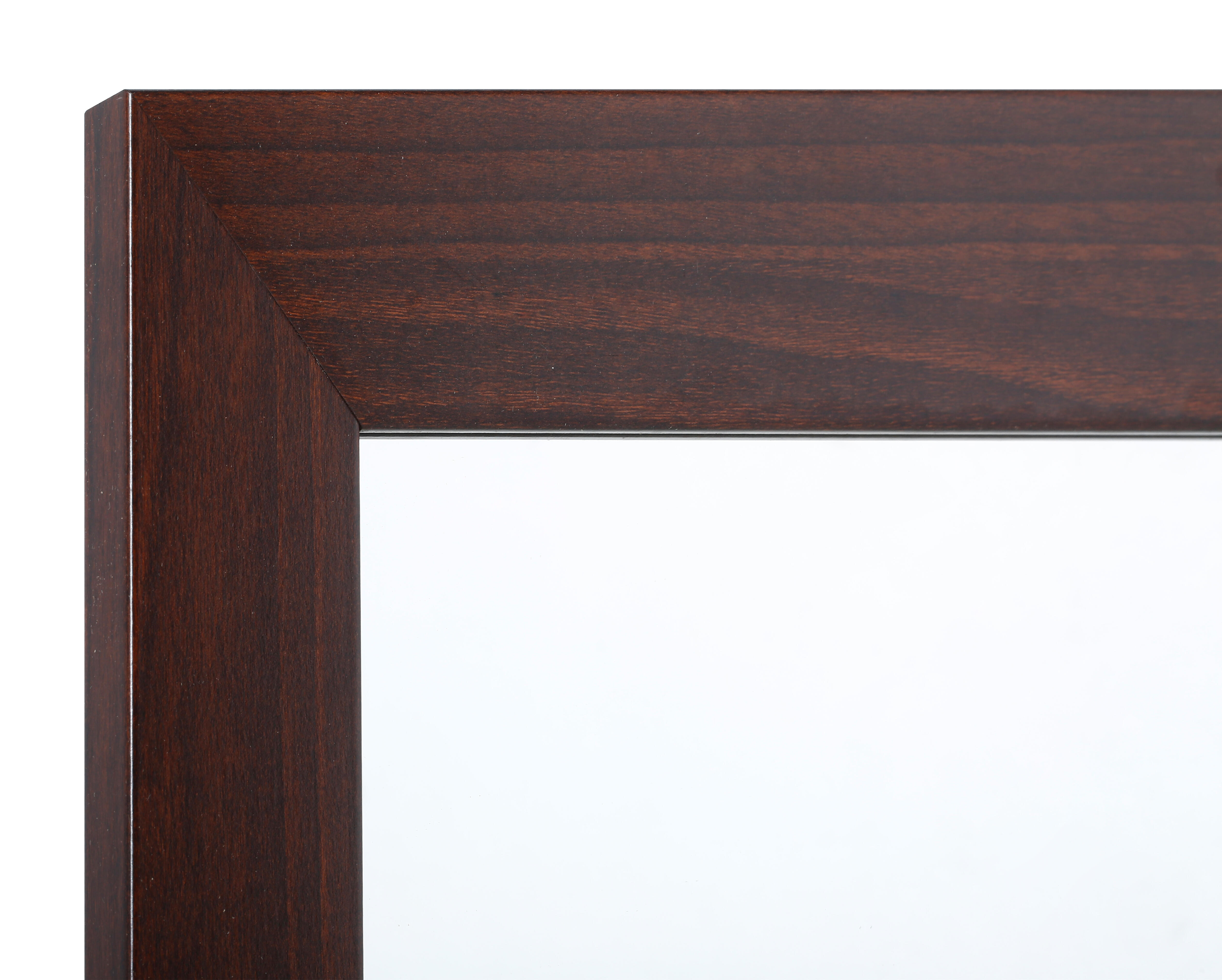 Espejo enmarcado rectangular Roma nogal oscuro  100 x80 cm - 3