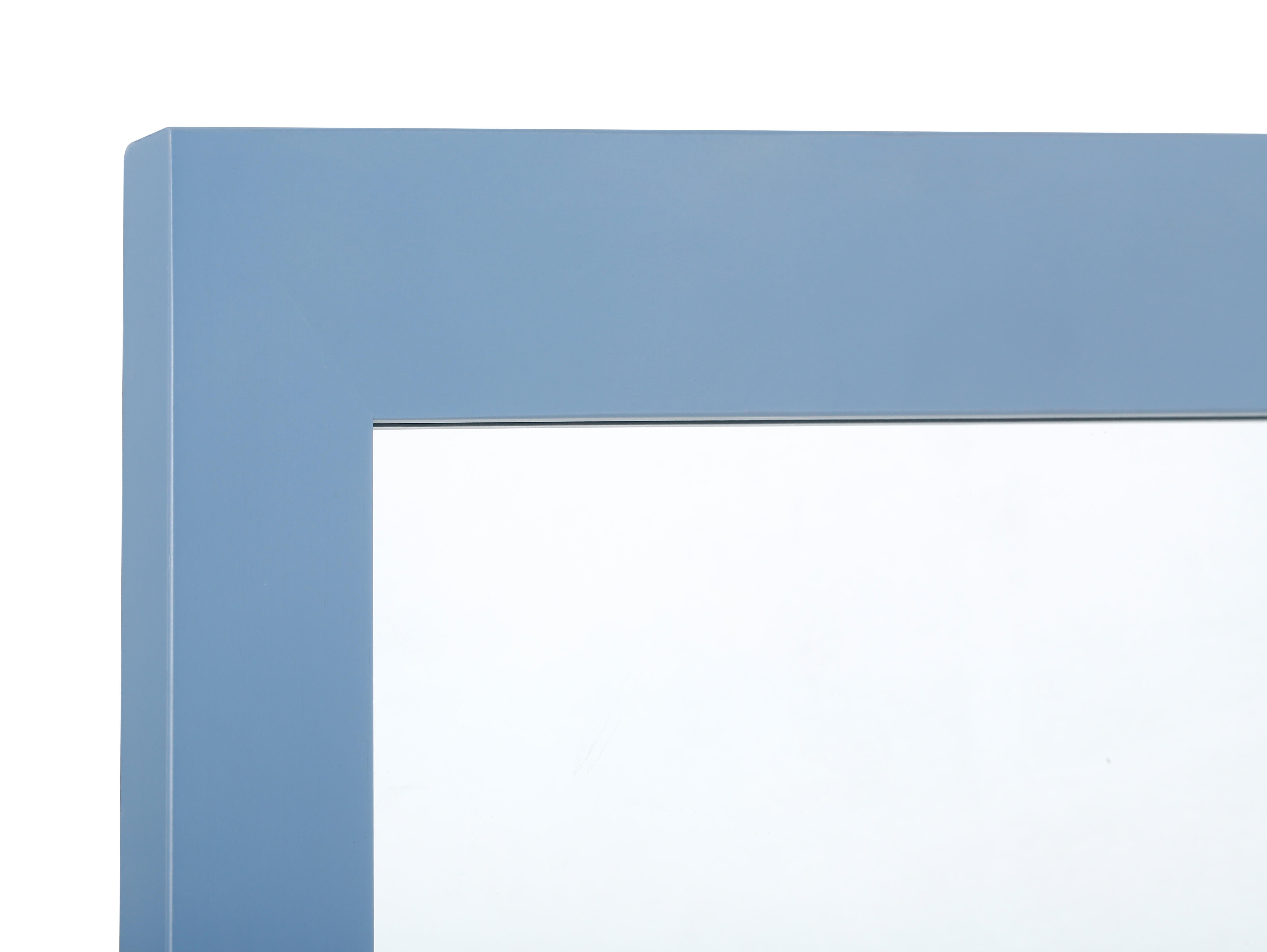 Espejo enmarcado rectangular Roma azul  100 x80 cm - 4