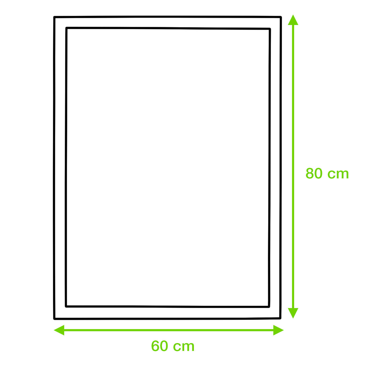 Espelho EVA 80X60 - 4