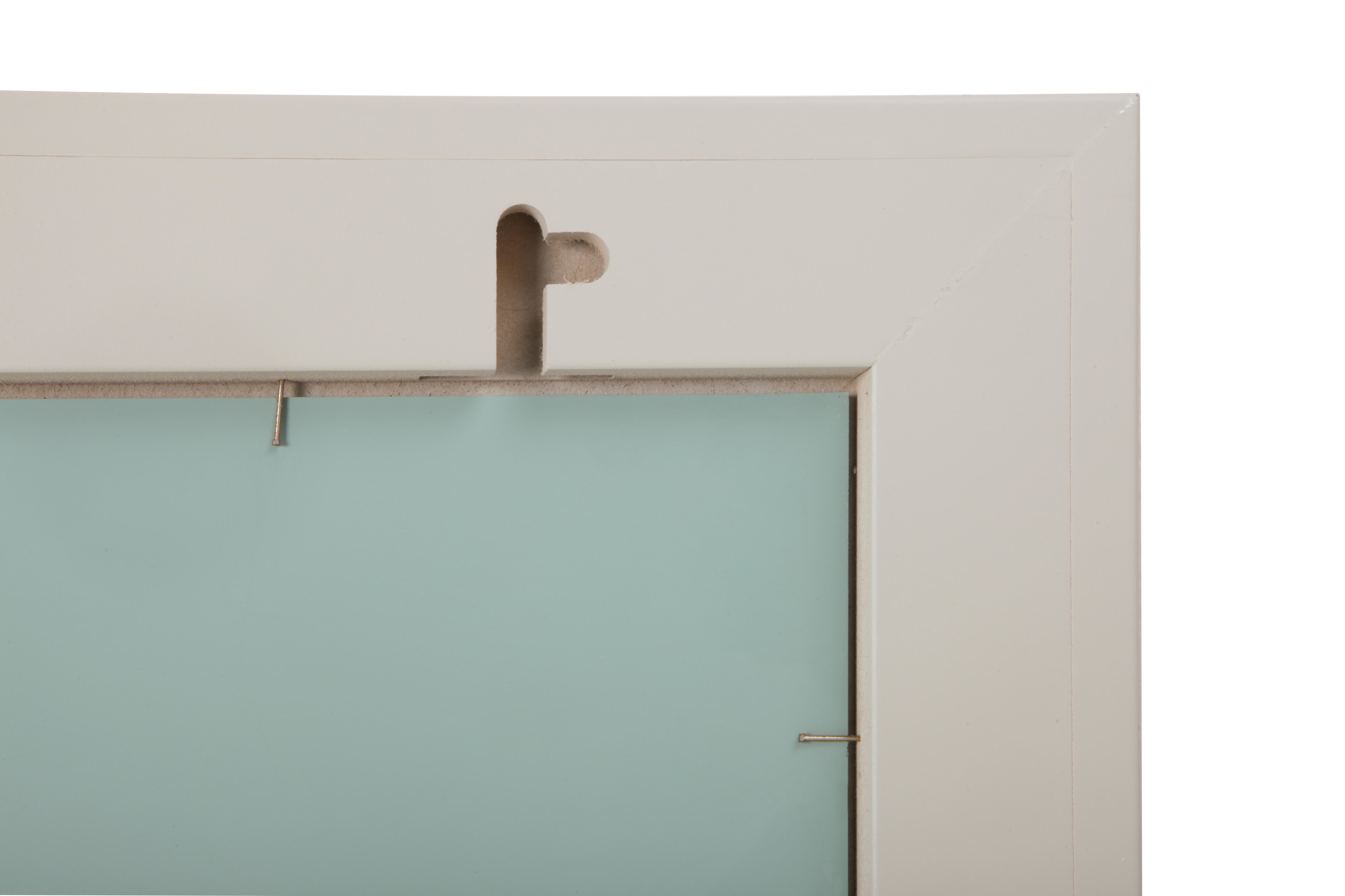 Espejo enmarcado rectangular Roma blanco perla 80 x 120 cm - 2