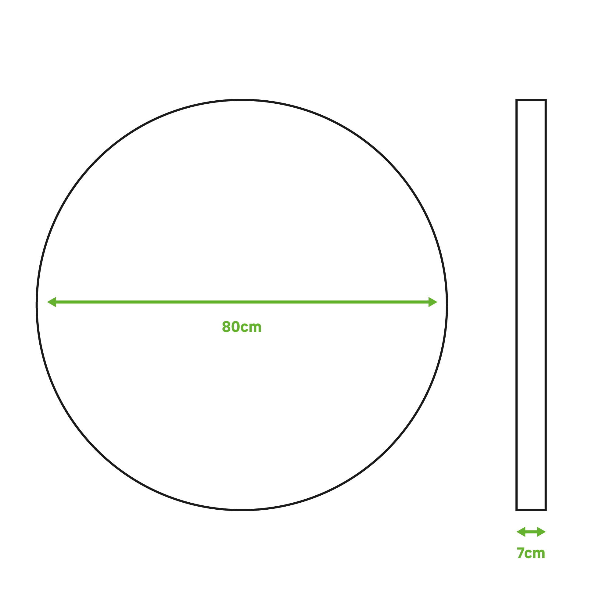Espelho com iluminação TEIDE D80CM - 8