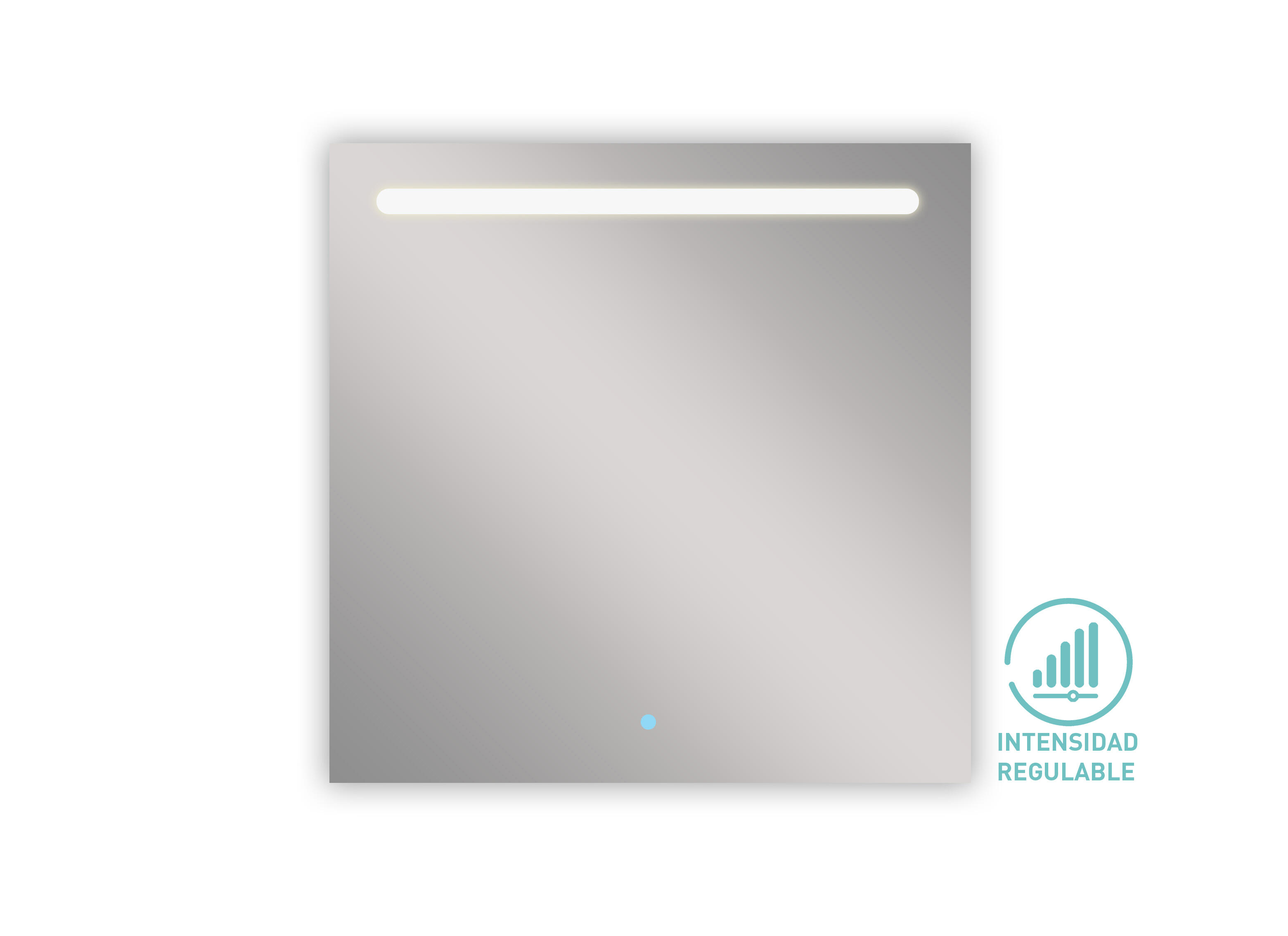 Espelho com iluminação 80x80 cm Manufacturas Portaceli ELED - 4