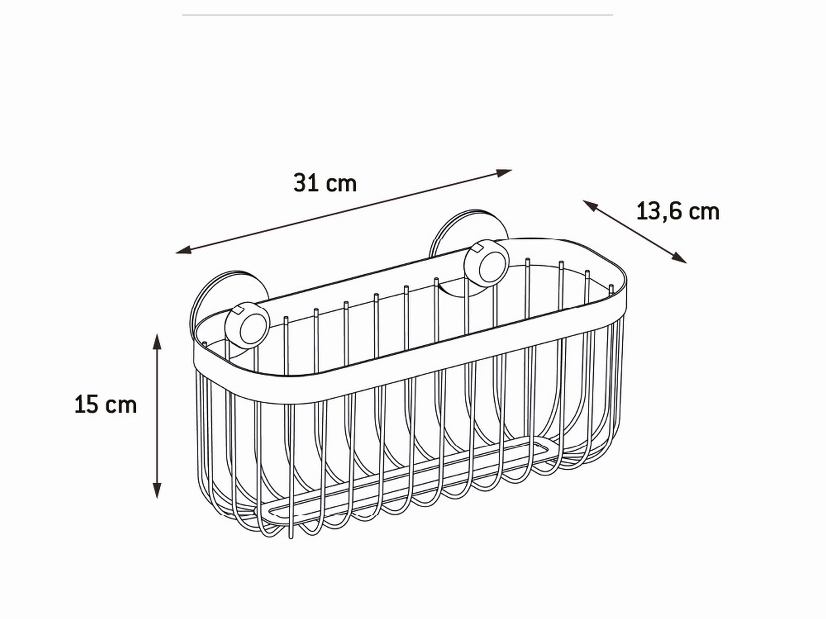 Cesto de duche SENSEA NEO PRETO - 7