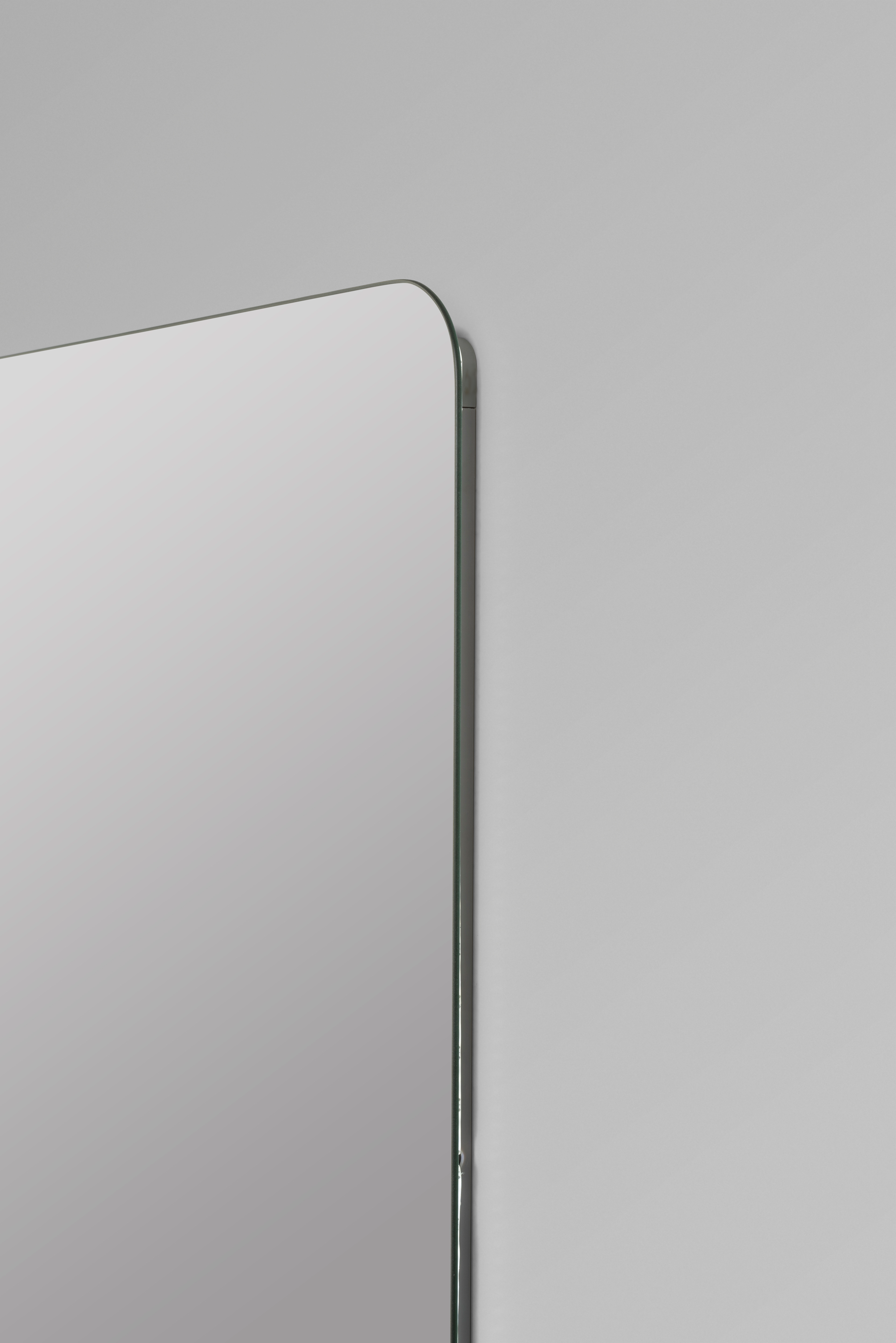 Espejo de baño con luz LED ambiente Zania gris/plata 100x60cm - 5