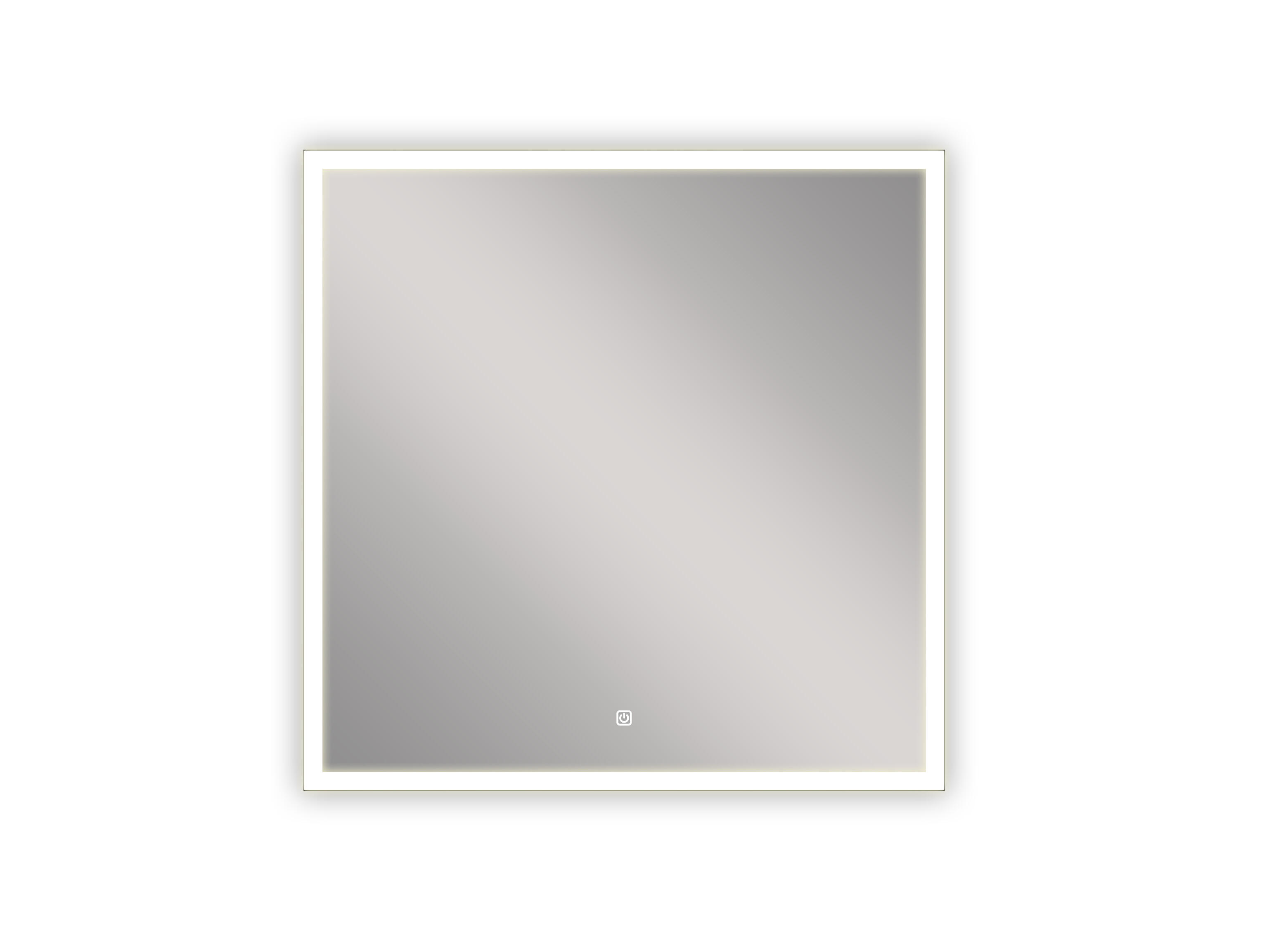 Espejo de baño con luz LED Lyra táctil, altavoz, bluetooth, 80x80cm - 2