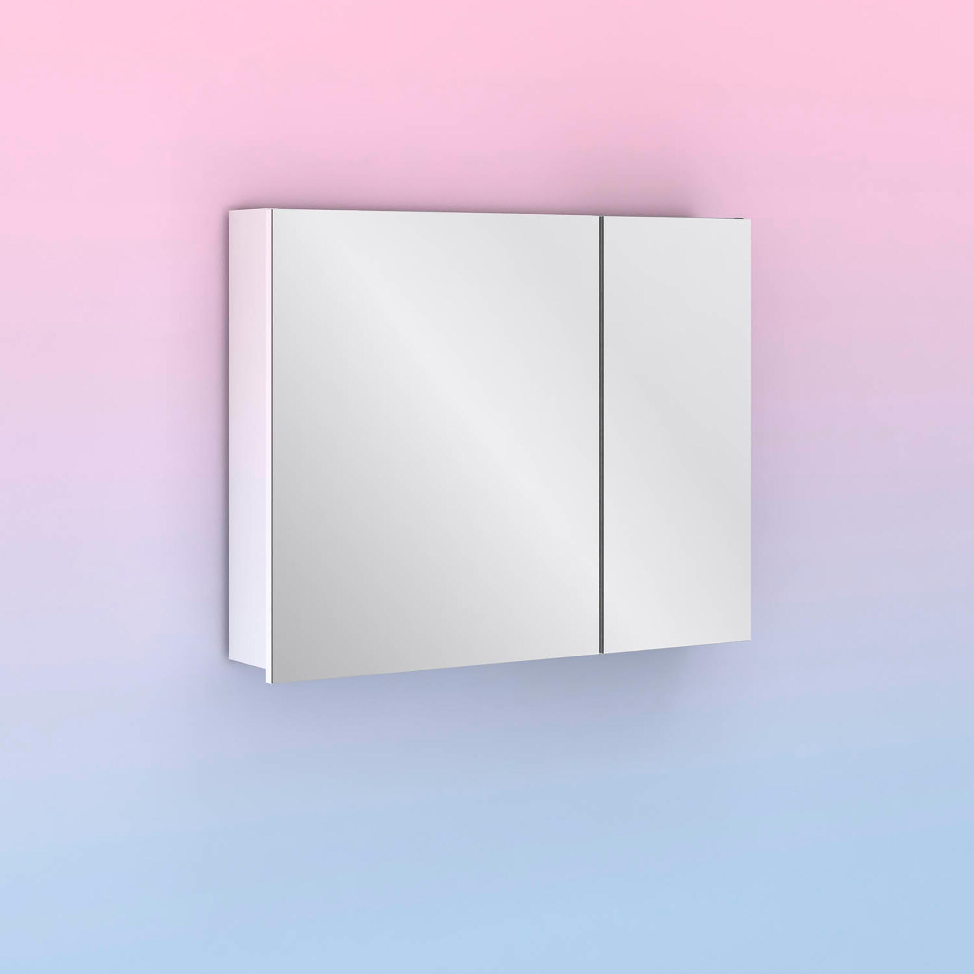 Armario de baño midori blanco brillo 80x61.5x13.5 cm