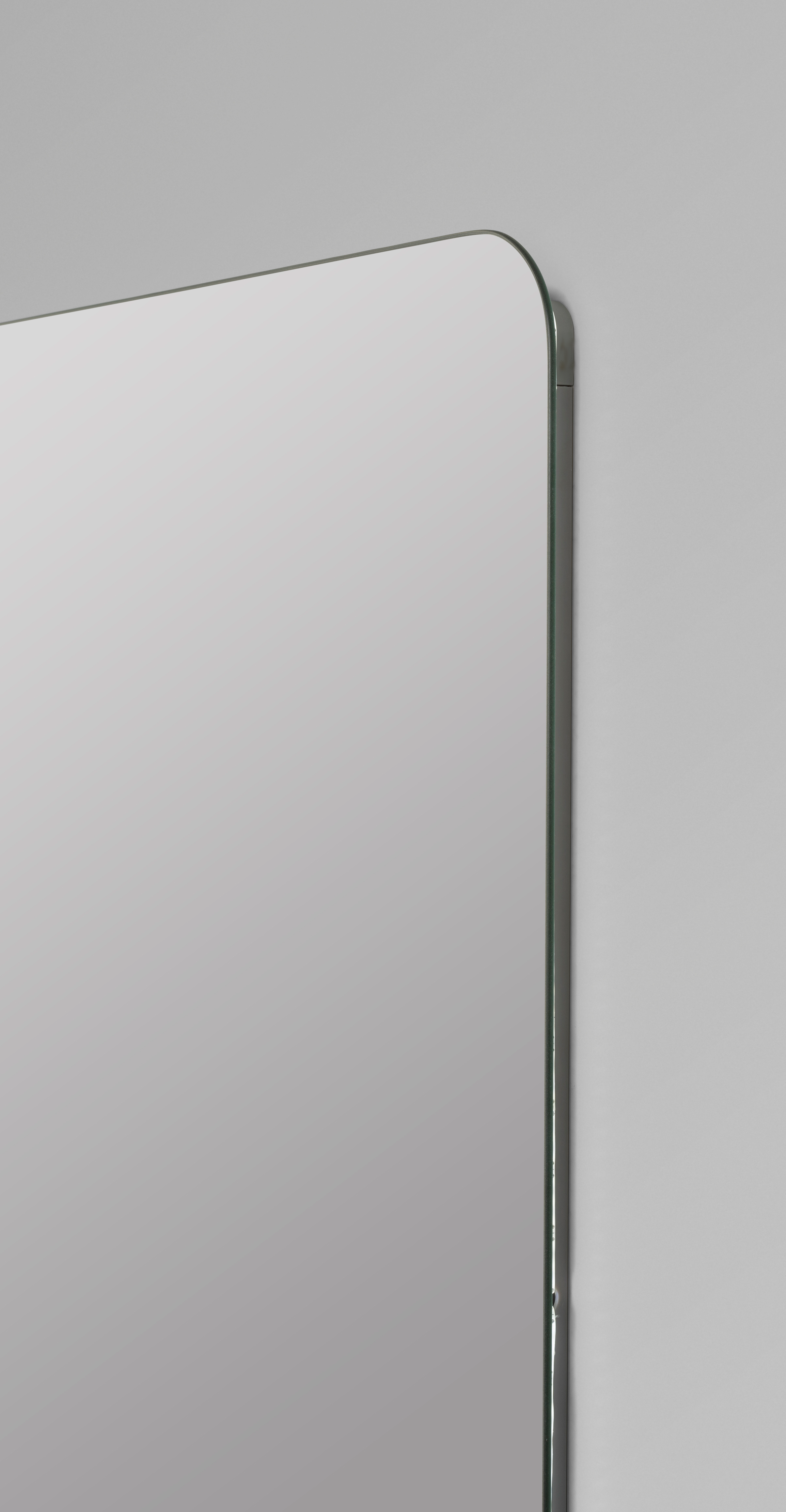 Espejo de baño con luz LED ambiente Elin gris/plata con antivaho 80x80 cm - 3