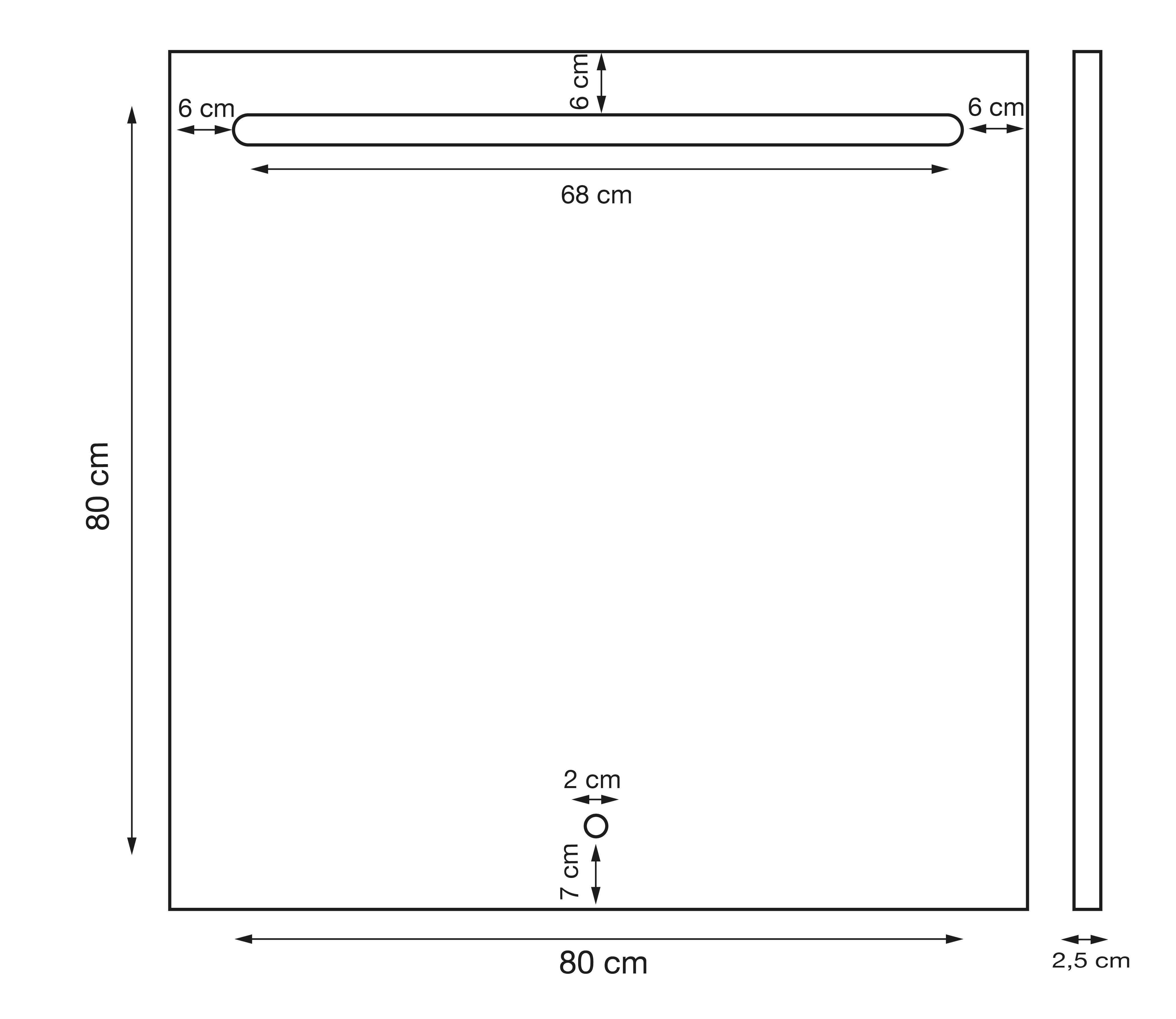 Espelho com iluminação 80x80 cm Manufacturas Portaceli ELED - 8