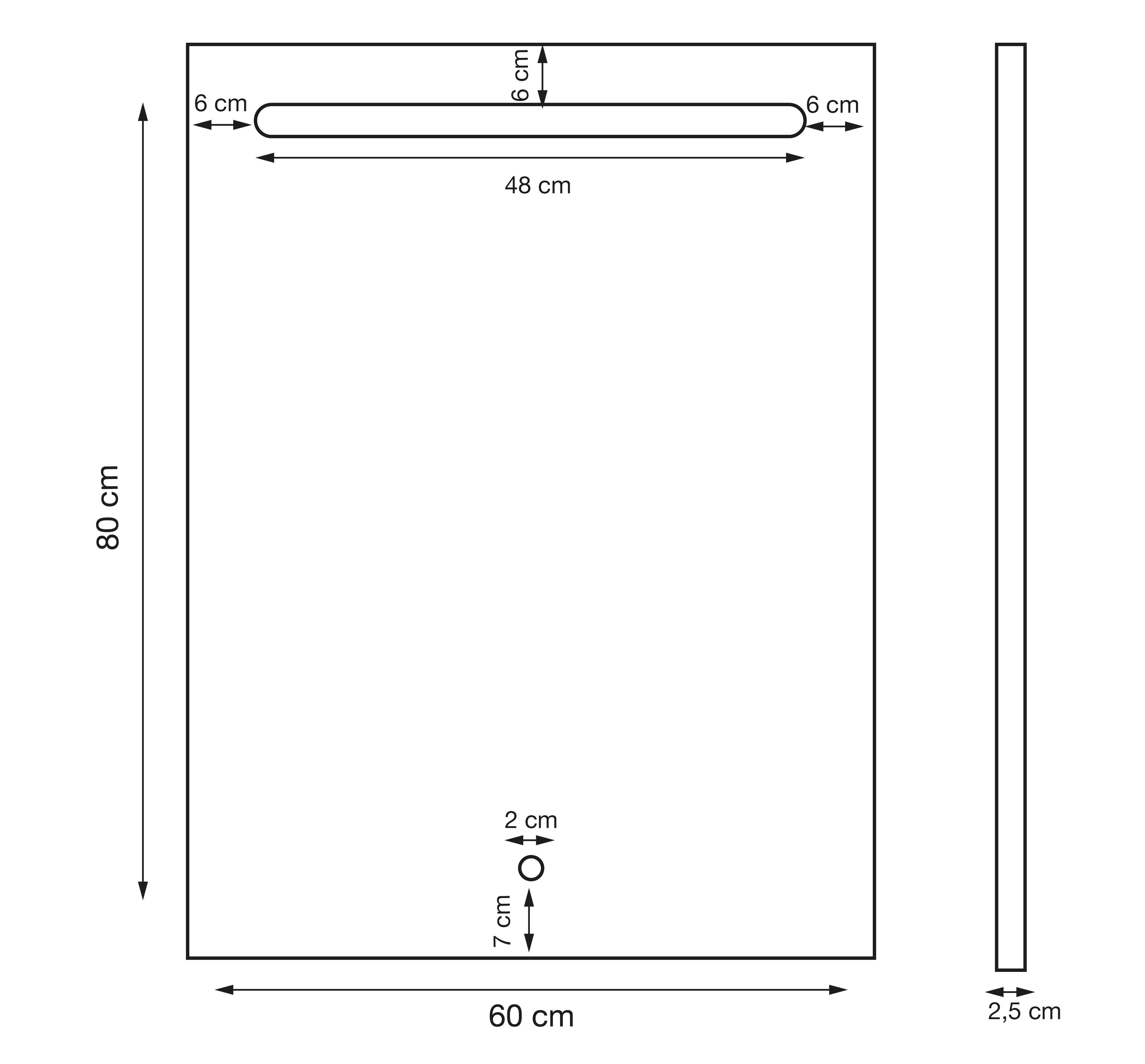 Espejo de baño con luz LED  Push  , táctil 60x80cm - 4