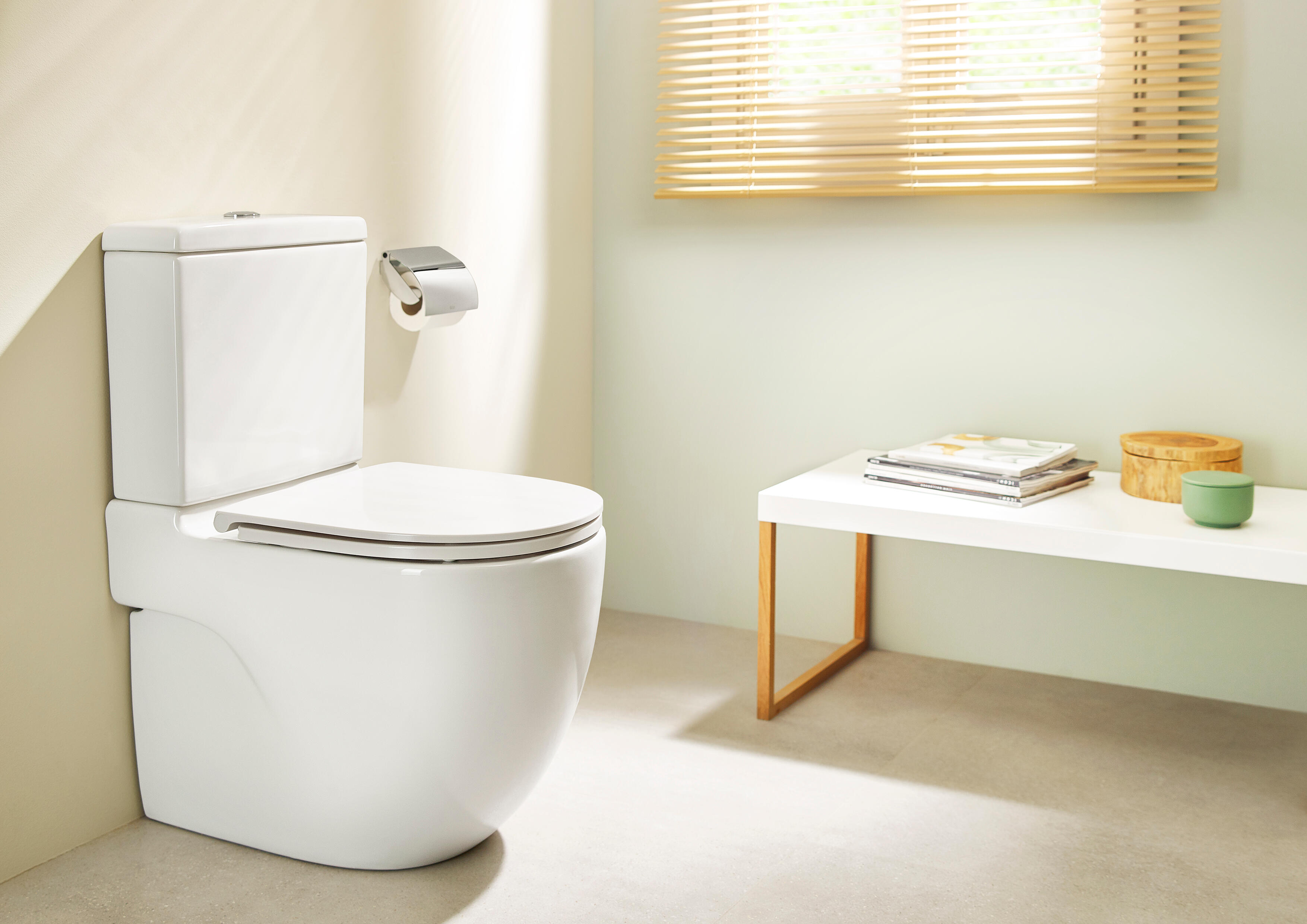 Pack WC ROCA Teras sistema Rimless con tapa amortiguada blanco | Leroy ...