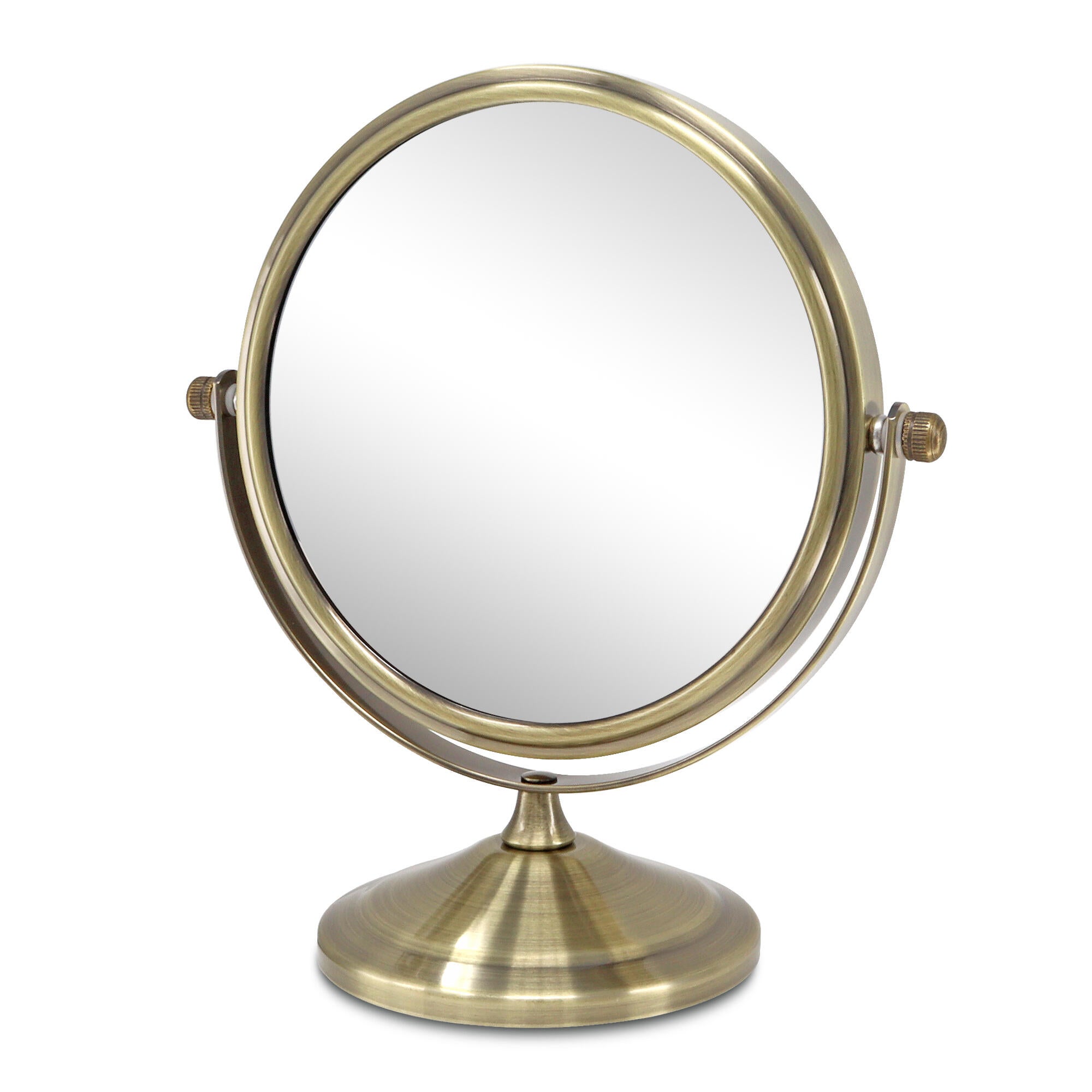 Espejo cosmético de aumento x 7 amarillo / dorado