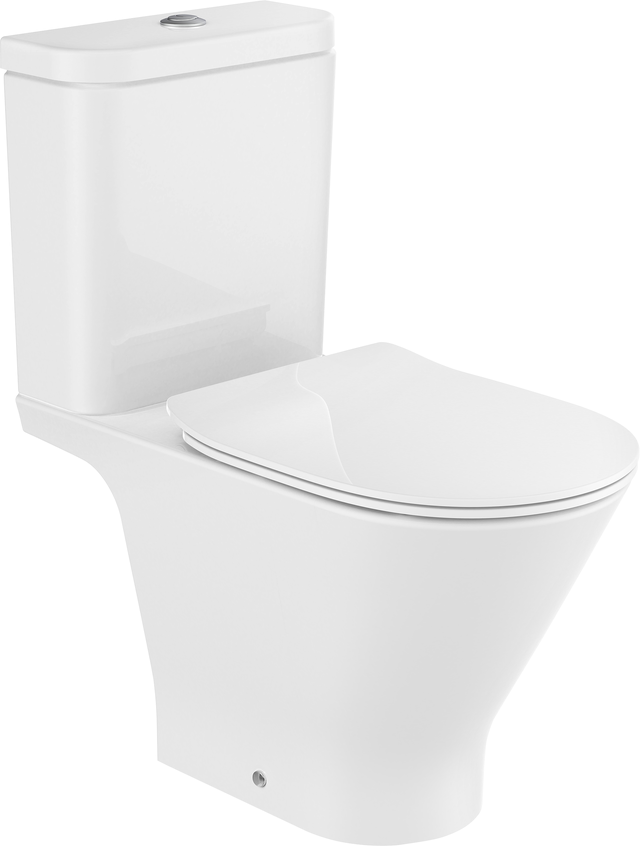 Pack sanita ao chão rimless branco saída duplo 3/4.5 l Roca Heracles