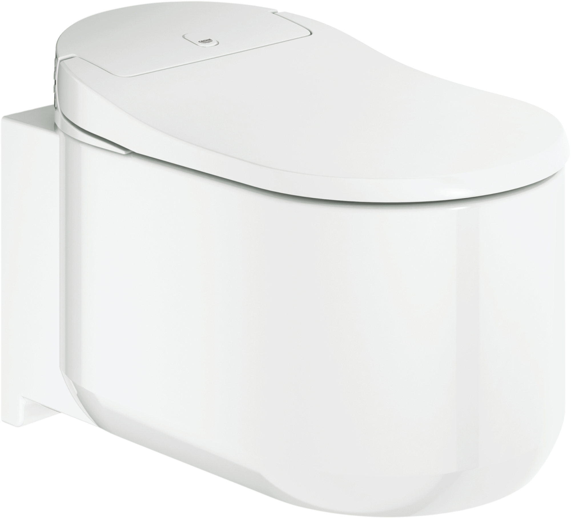 Sanita inteligente suspensa, tampa queda amortecida com comando eletrónico 37,5x74,5x60 cm branco Grohe - 2