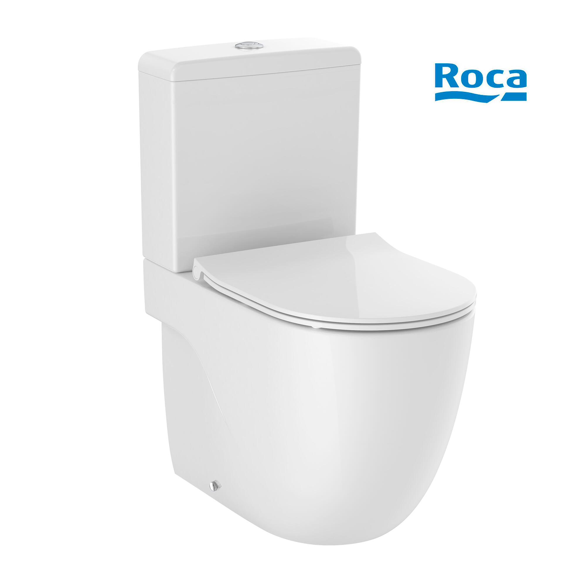 Pack WC ROCA Teras sistema Rimless con tapa amortiguada blanco | Leroy ...