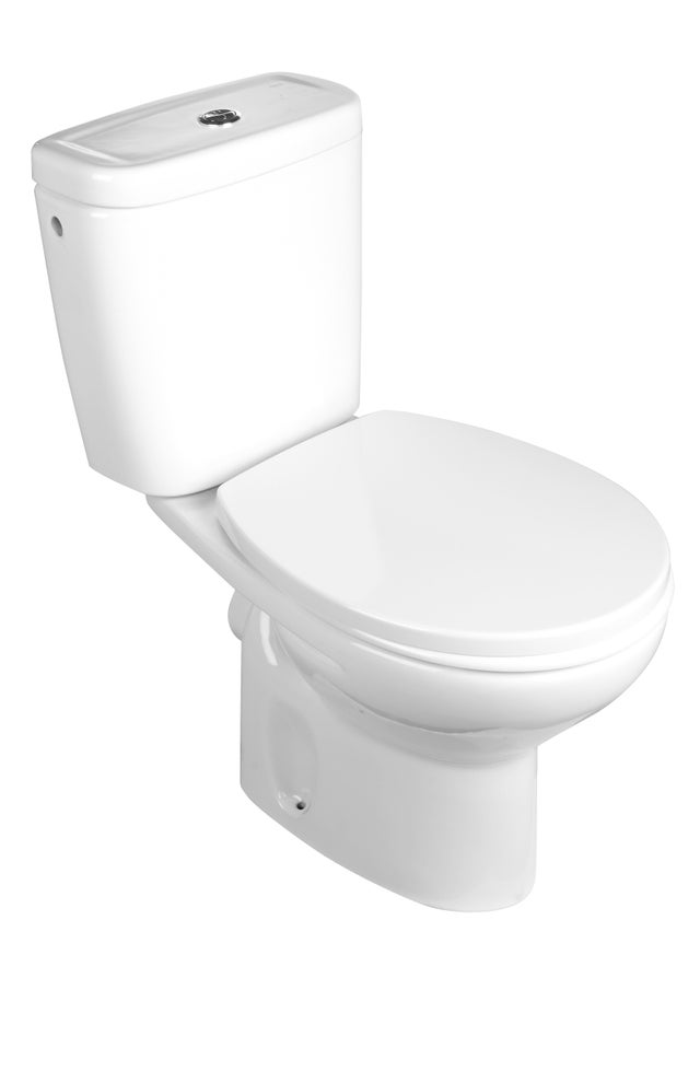 Pack sanita ao chão rimless branco saída horizontal 3/6 l Roca Mitos