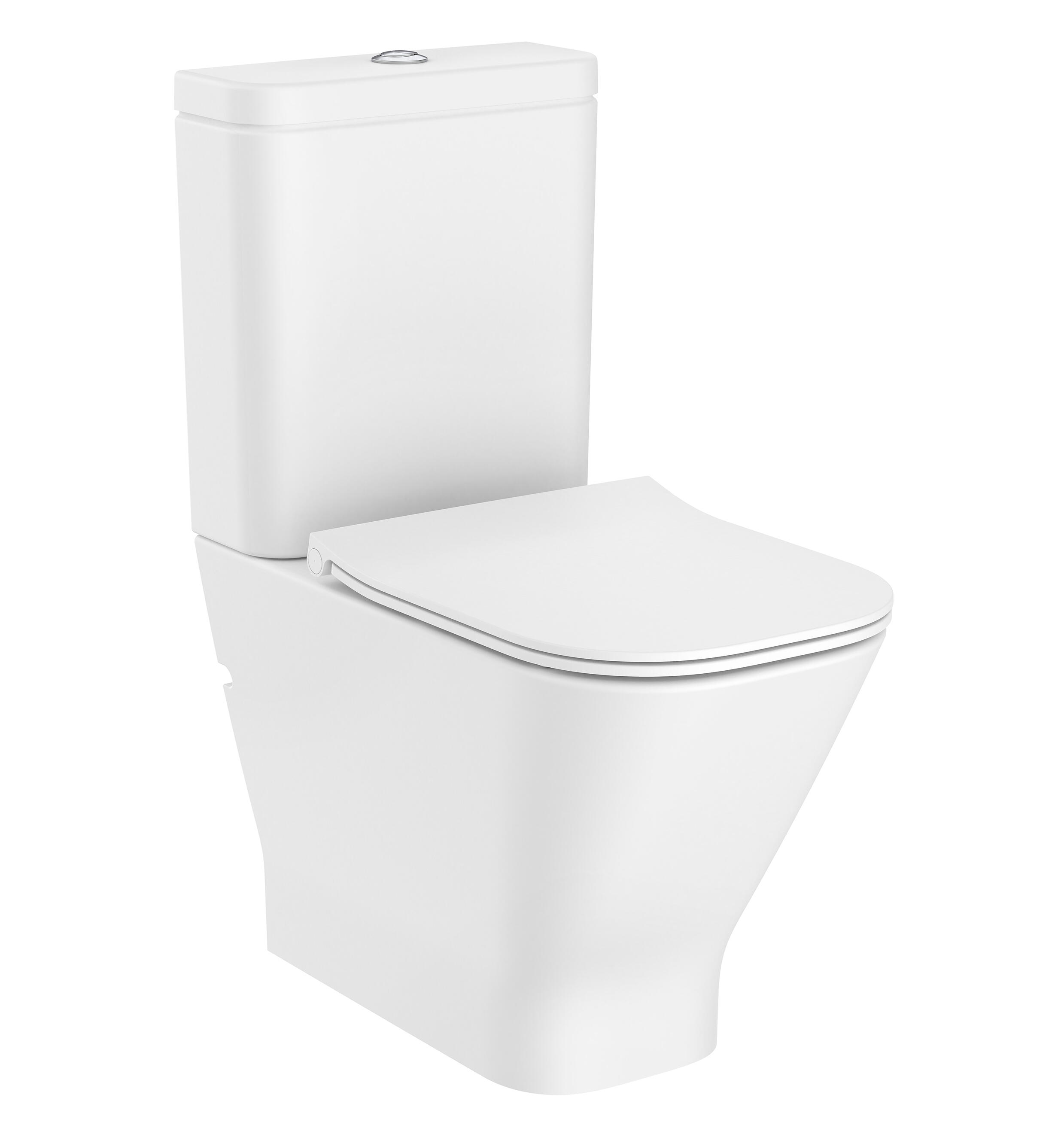 Pack sanita ao chão rimless branco saída duplo 3/4.5 l Roca Cassandra - 3
