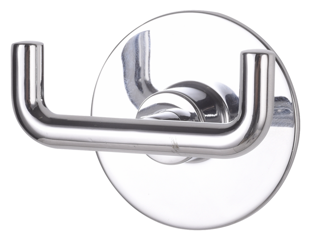 Percha/perchero Spring cinc gris  con 2 ganchos