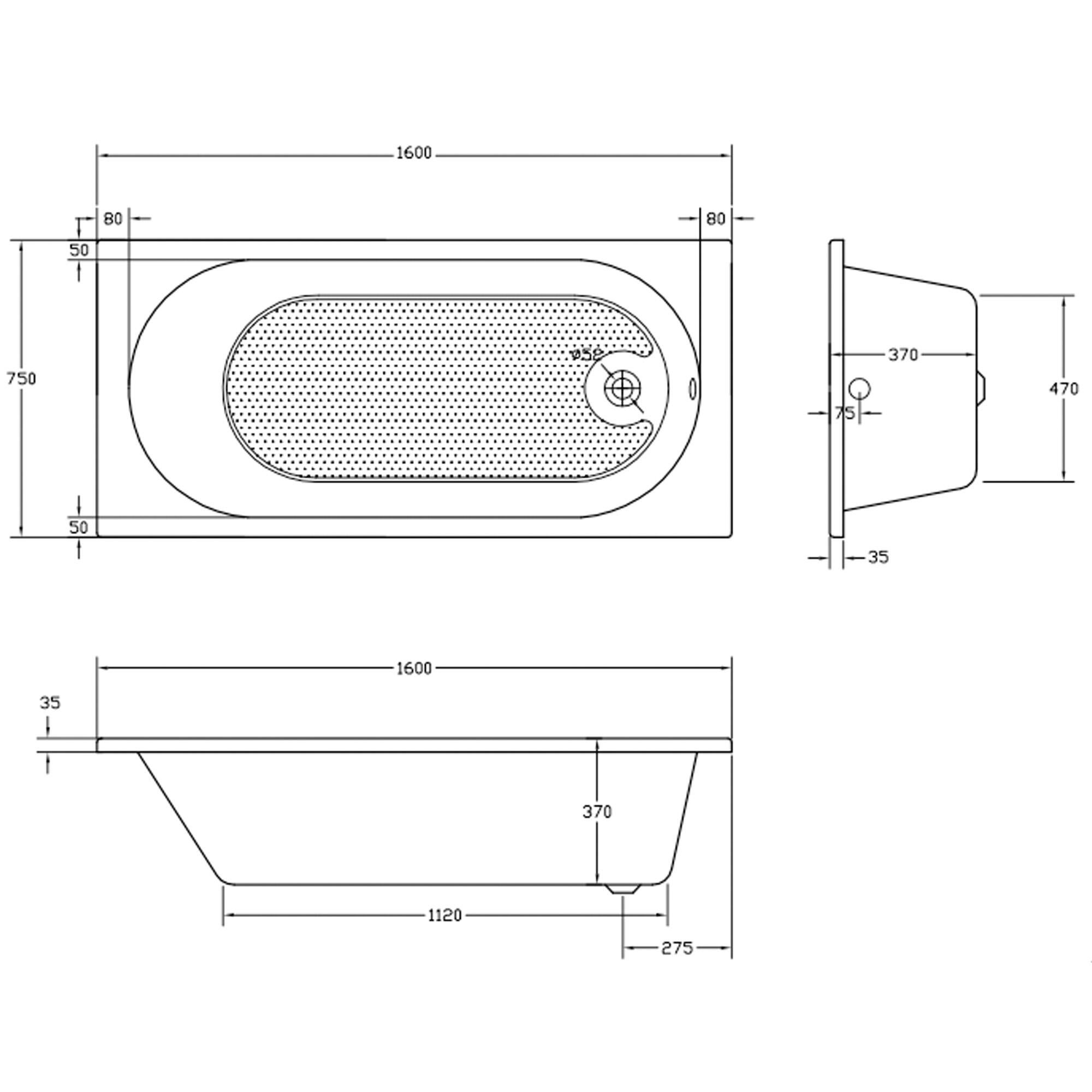 Bañera hidromasaje SANYCCES Nerea  160x75 cm - 8