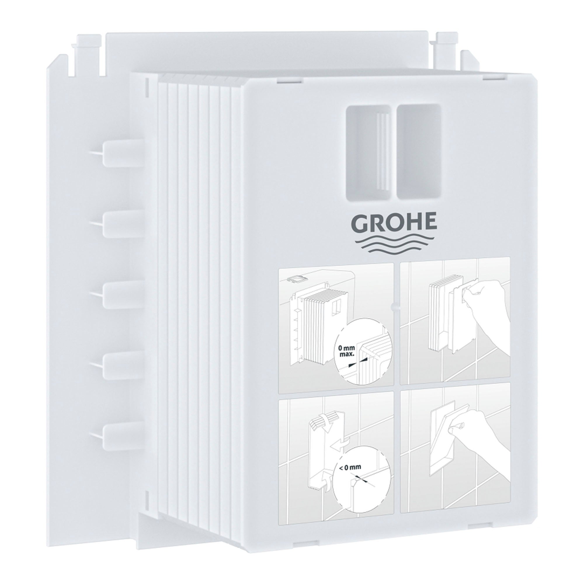 Patrón de montaje grohe para pulsadores pequeños de cisterna