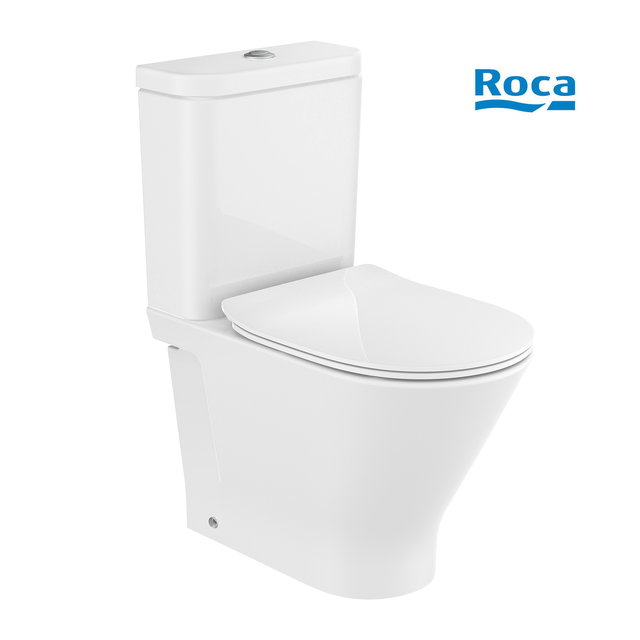 Pack sanita ao chão rimless branco saída duplo 3/4.5 l Roca Legacy