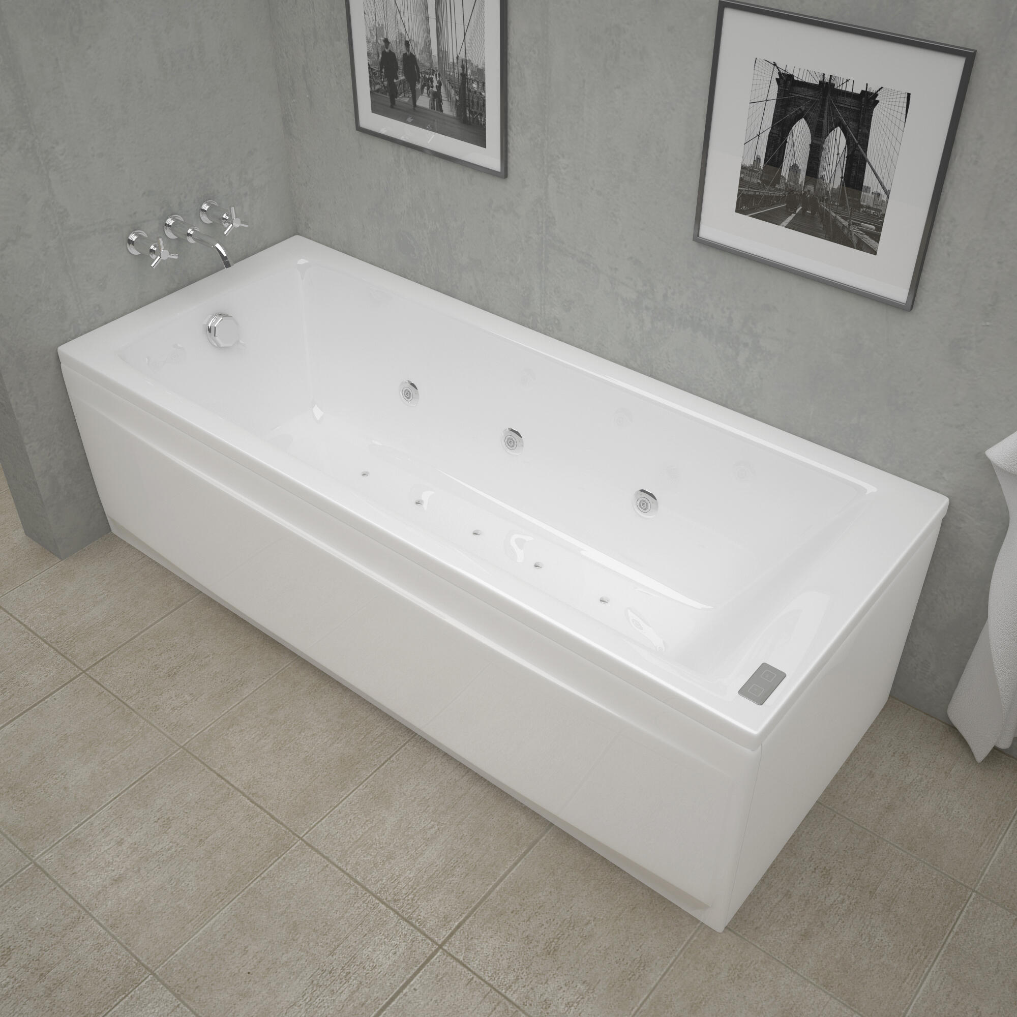 Bañera hidromasaje SANYCCES Galaxy 180x80 cm - 1