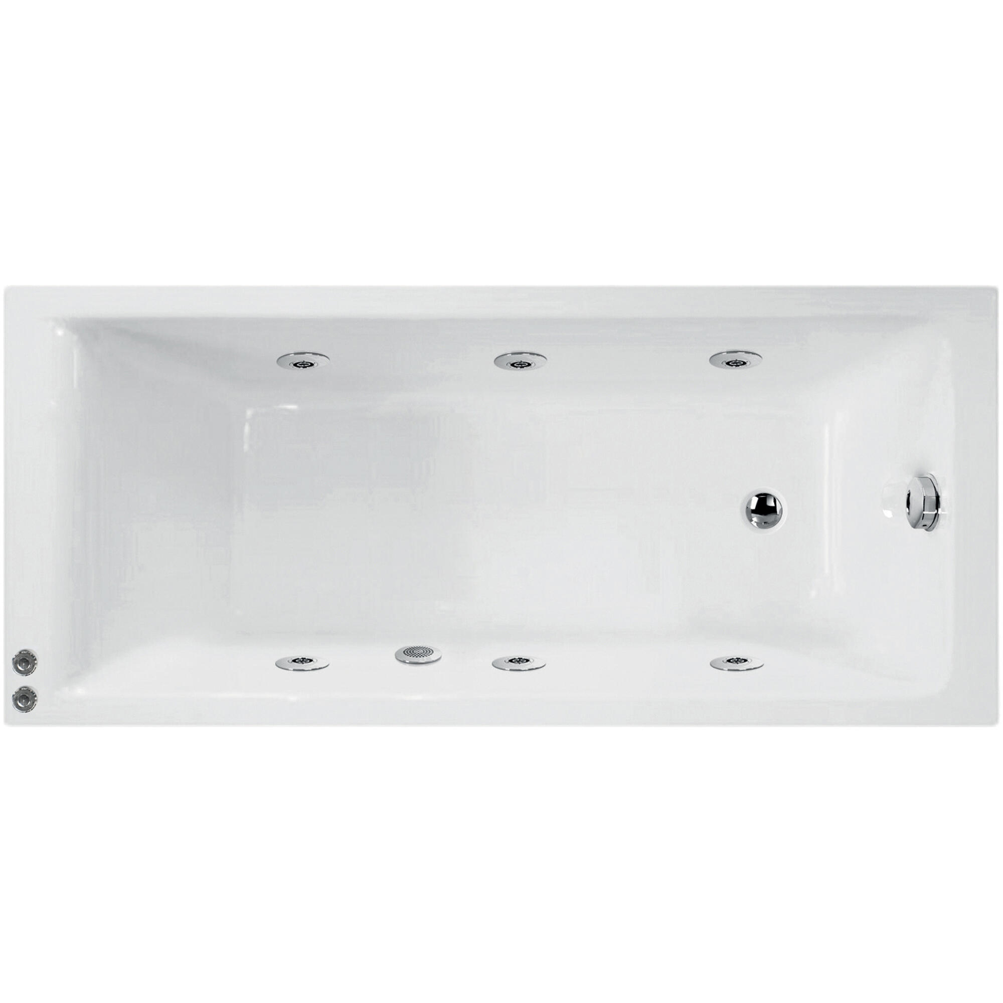 Bañera hidromasaje SANYCCES Galaxy blanco 180x80 cm - 5