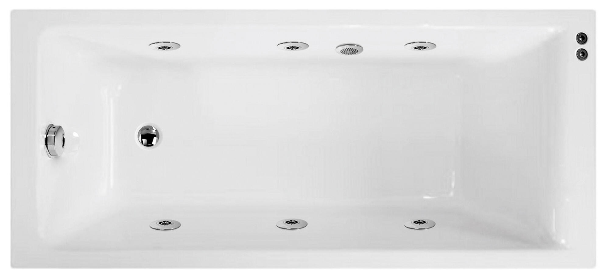 Bañera hidromasaje SANYCCES Galaxy blanco 180x80 cm - 4