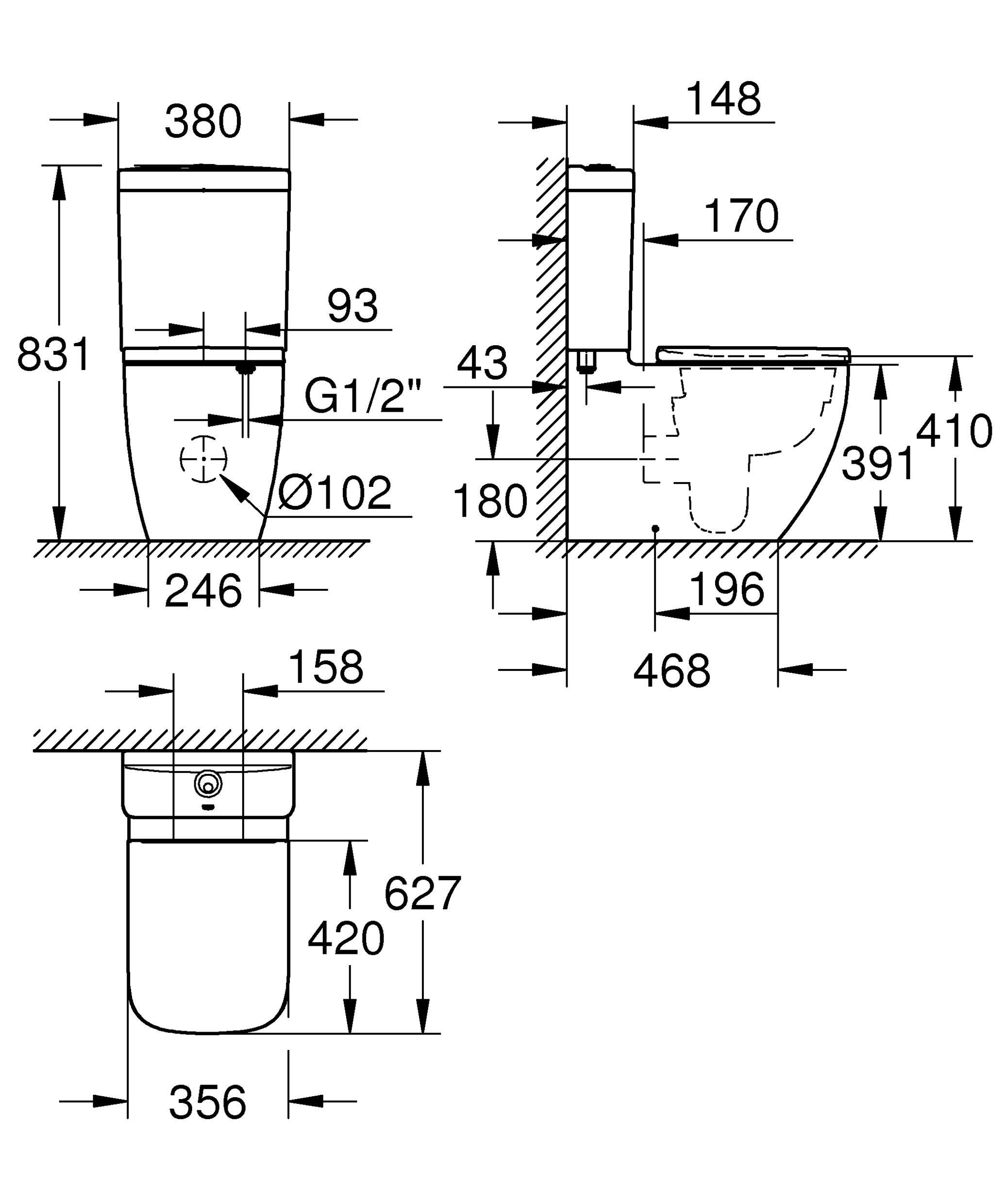 Pack sanita GROHE CLOVA - 7