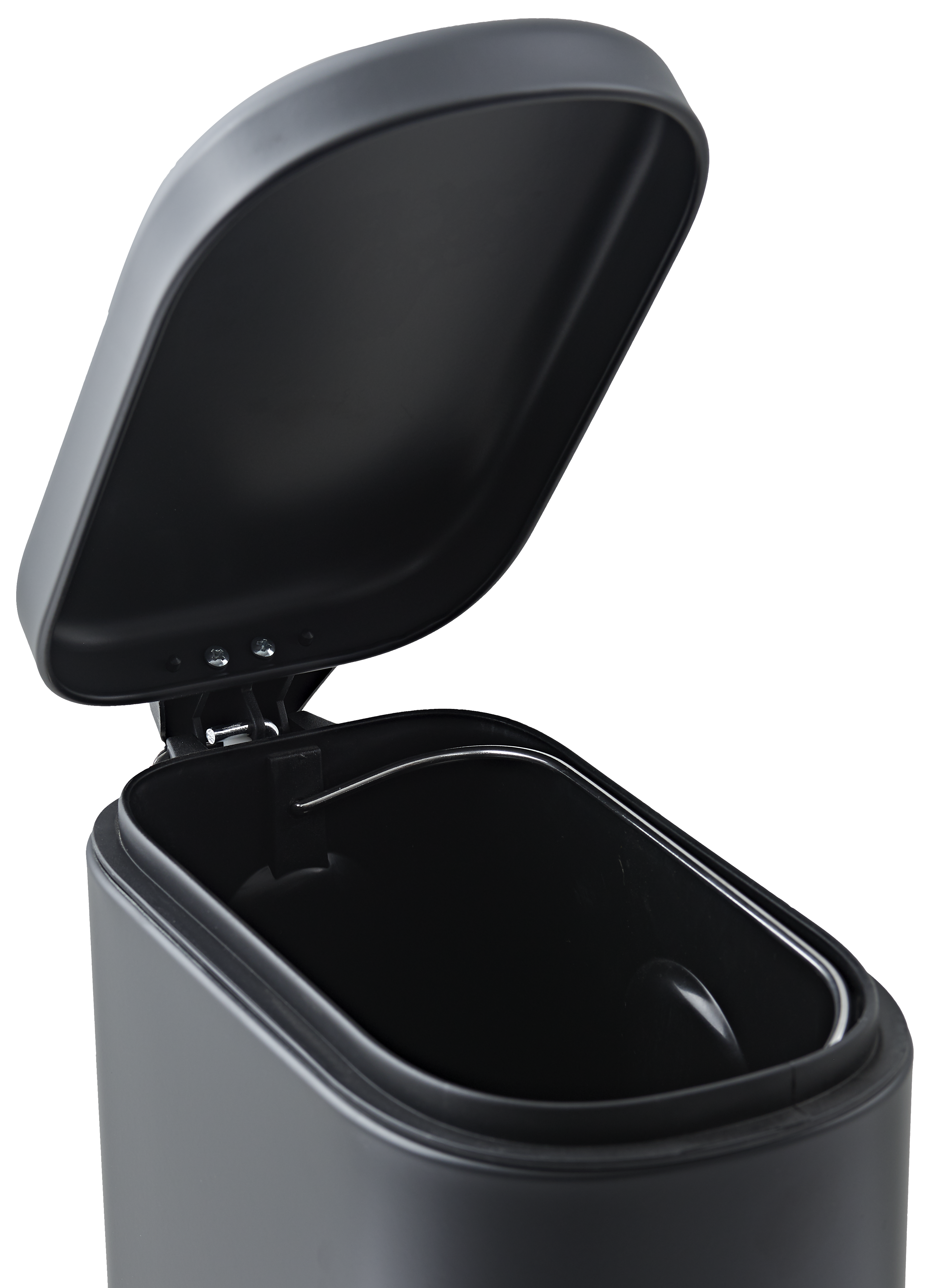 Balde de lixo 30,7X14,4X29 cm preto Sensea Remix Slim - 6