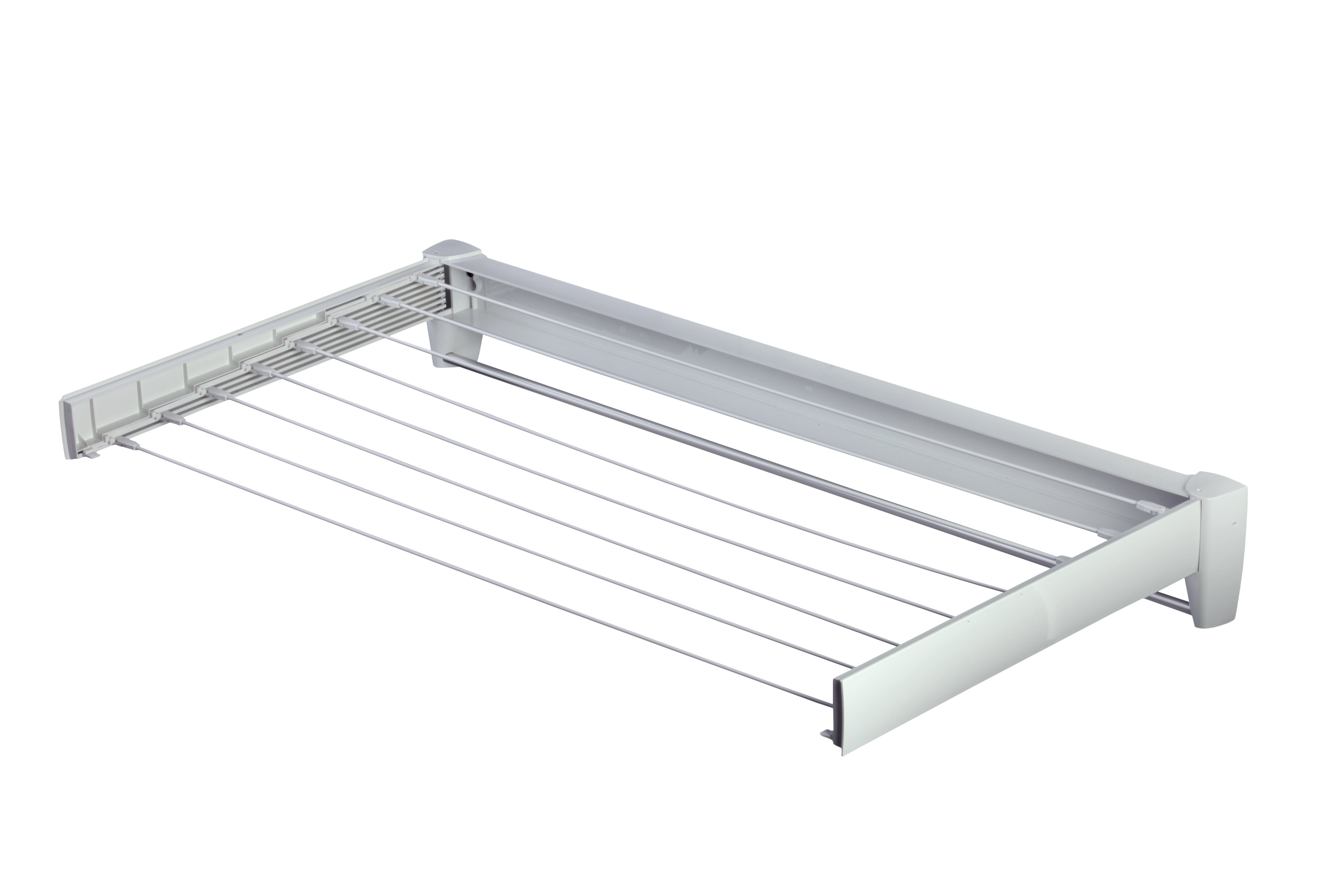 Tendedero de 8 barras extensible para pared de ABS 8,1 metros de tendido - 2