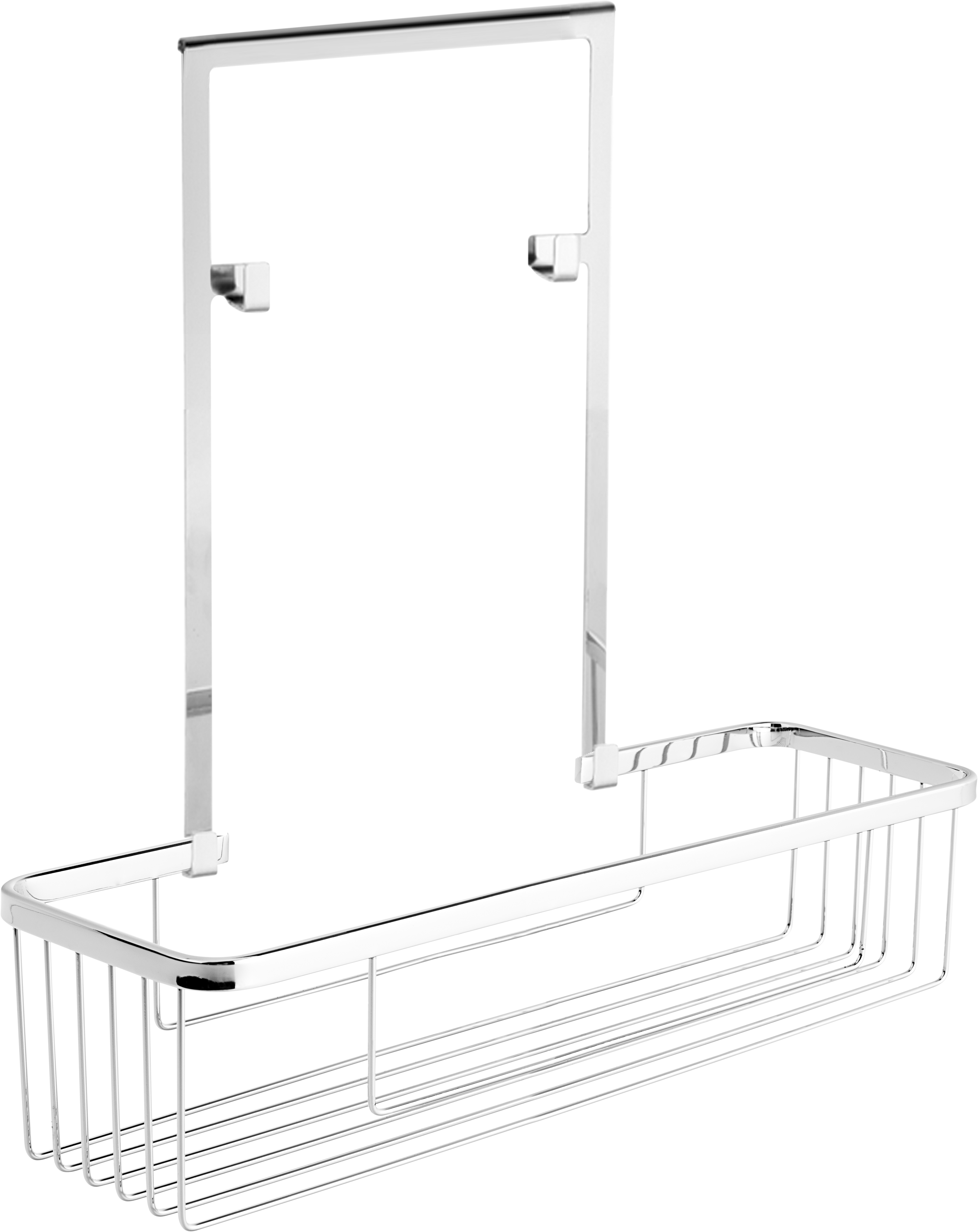 Organizador de ducha cesto para colgar mamparas dentro de la ducha gris / plata 30.8x45.5x14.2 cm