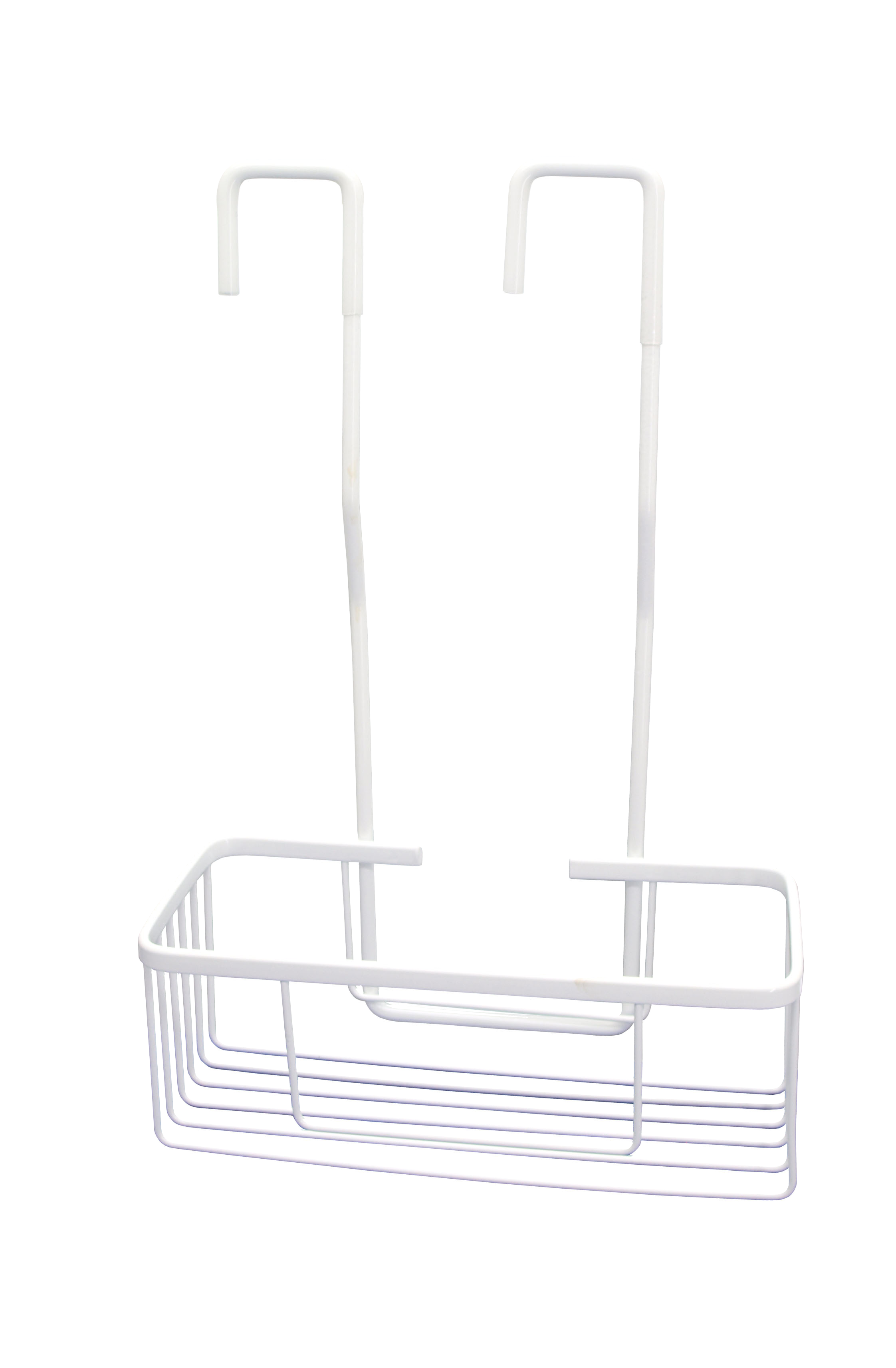 Cesto para colgar en el grifo dentro de la ducha blanco 30.5x46x13.5 cm