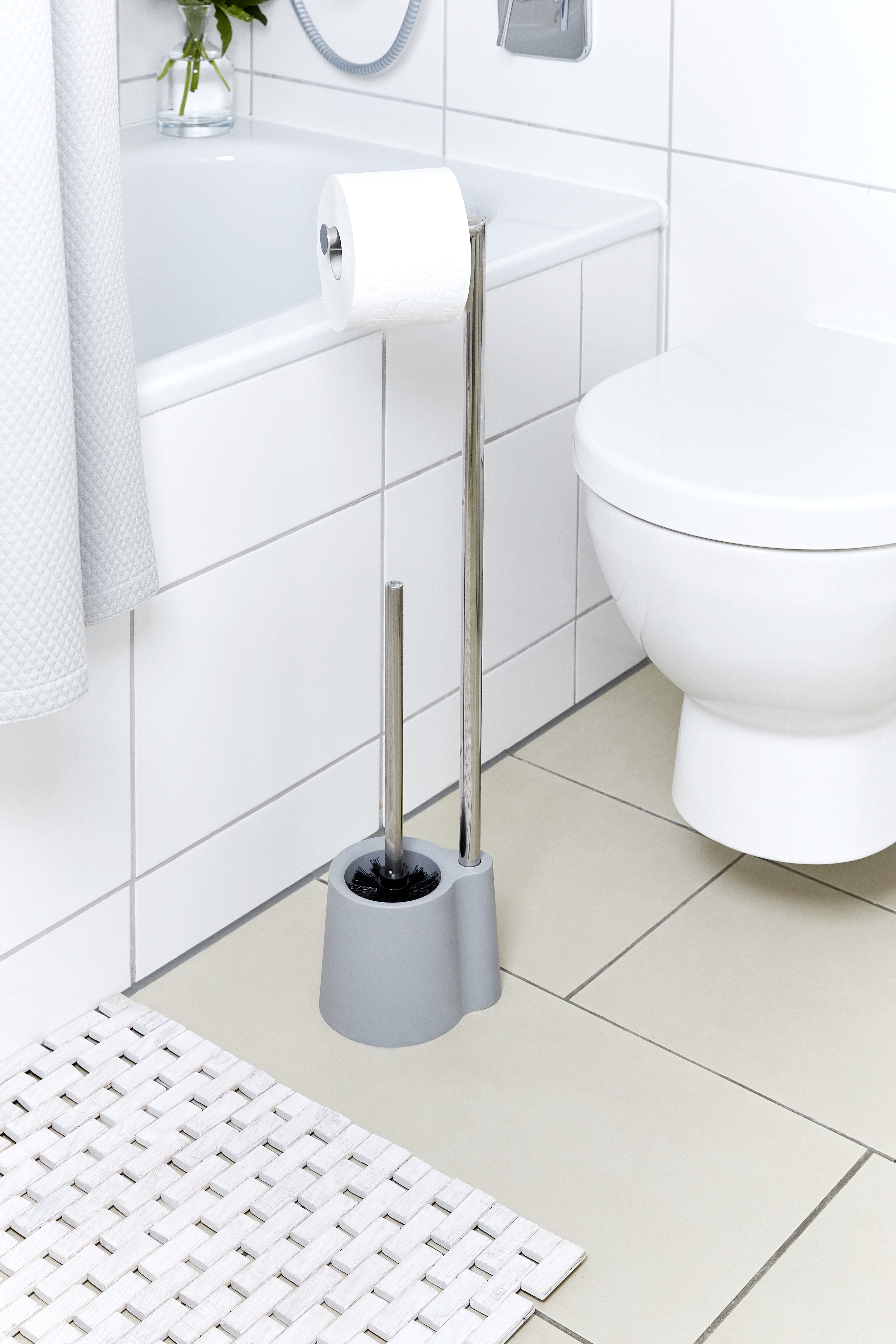 Piaçaba e porta-rolo cinza Avola - 8