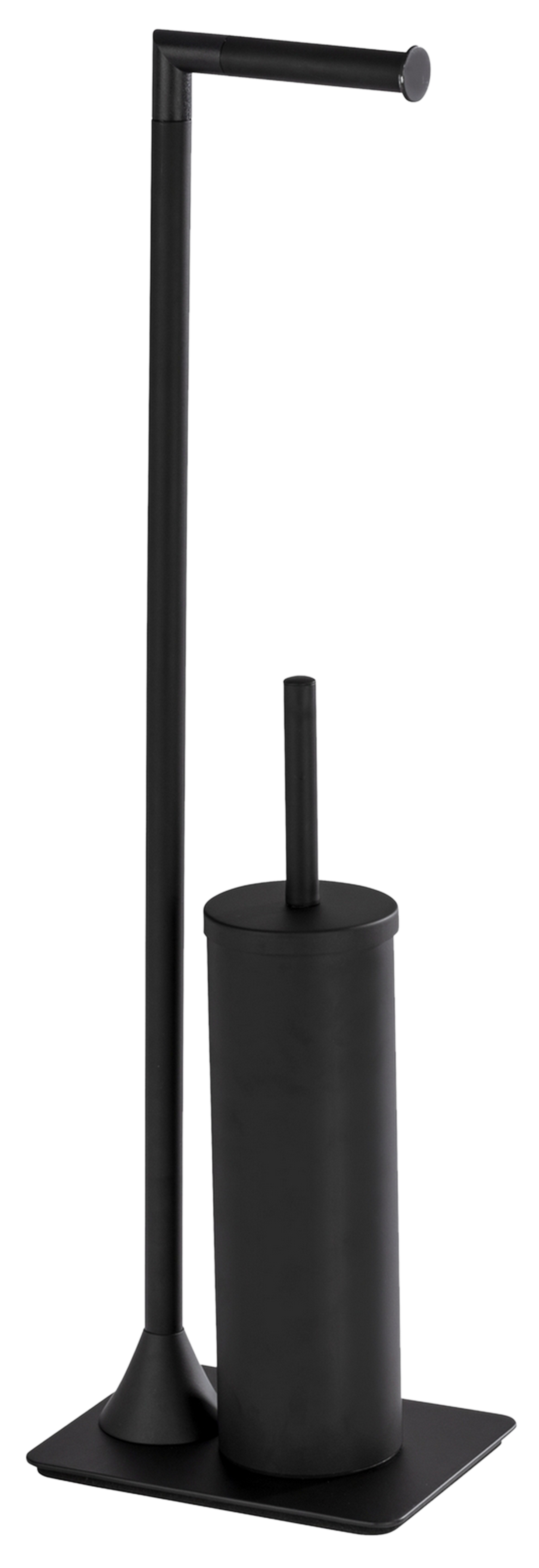 Suporte para piaçaba e porta-rolos preto envernizado Wenko Hella - 2