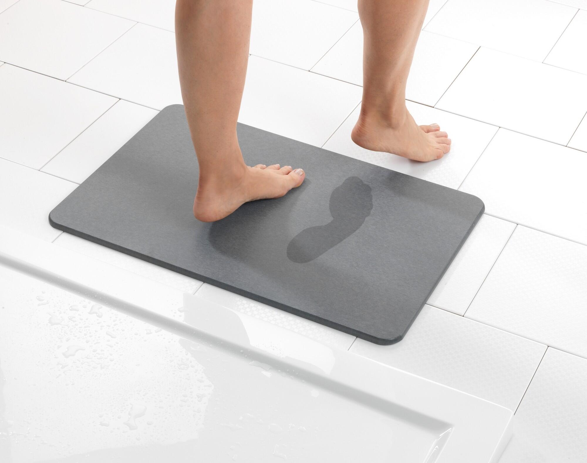 Tapete wci com diatomite 60x40 cm cinzento Simi - 20